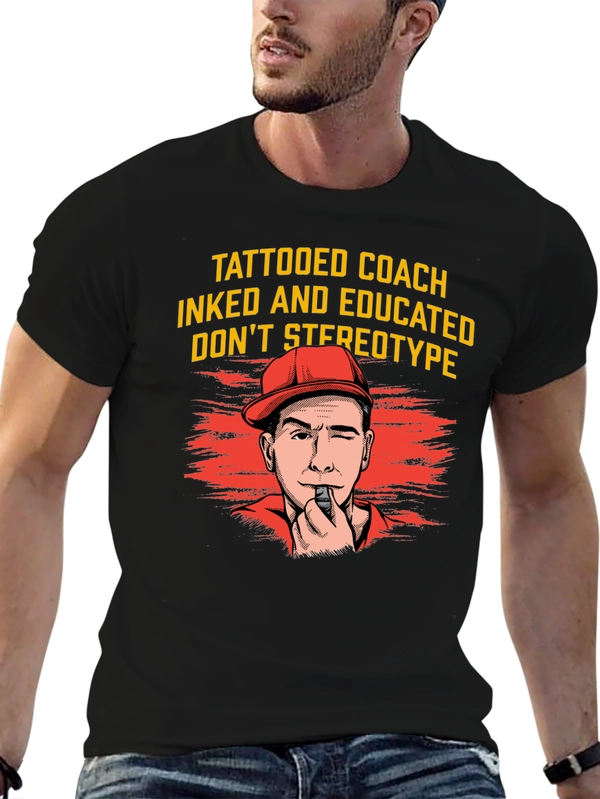 Tattooed Coach Graphic Tee