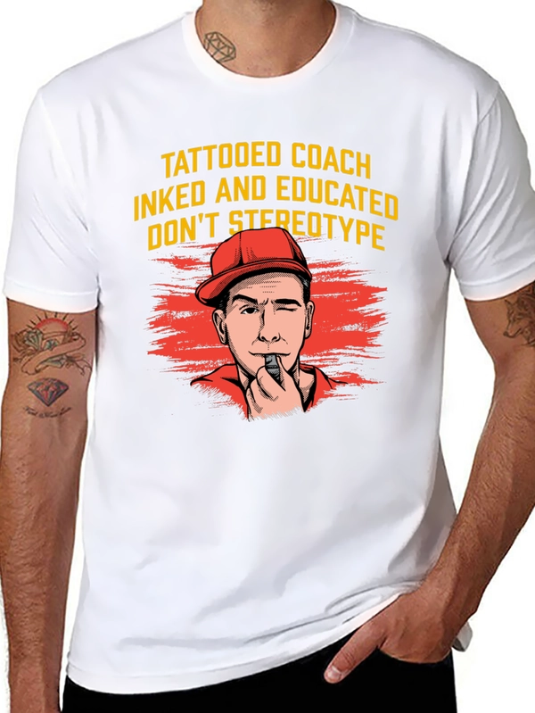Tattooed Coach Graphic Tee