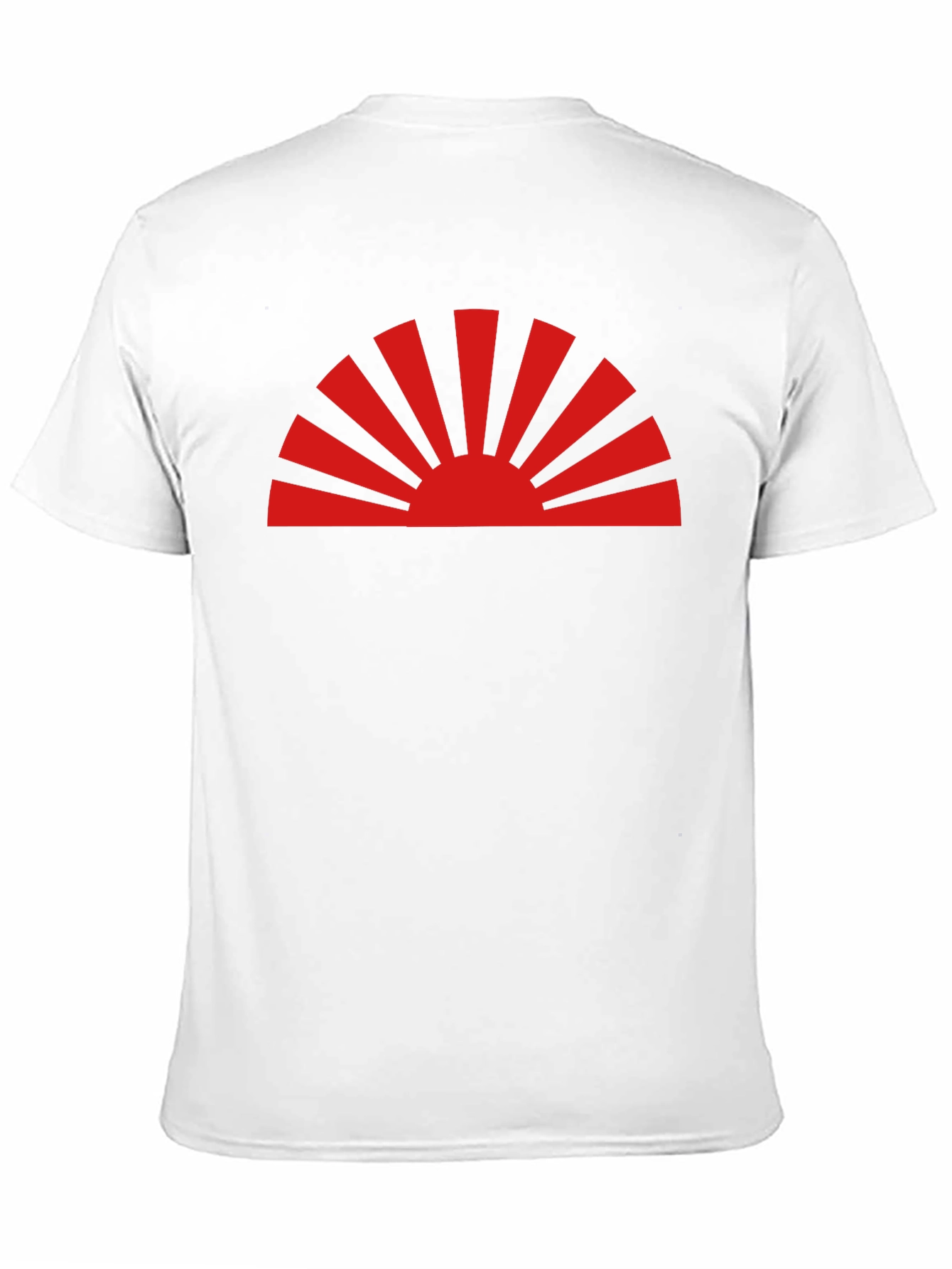 Rising Sun Graphic Tee - Black Cotton Casual Shirt