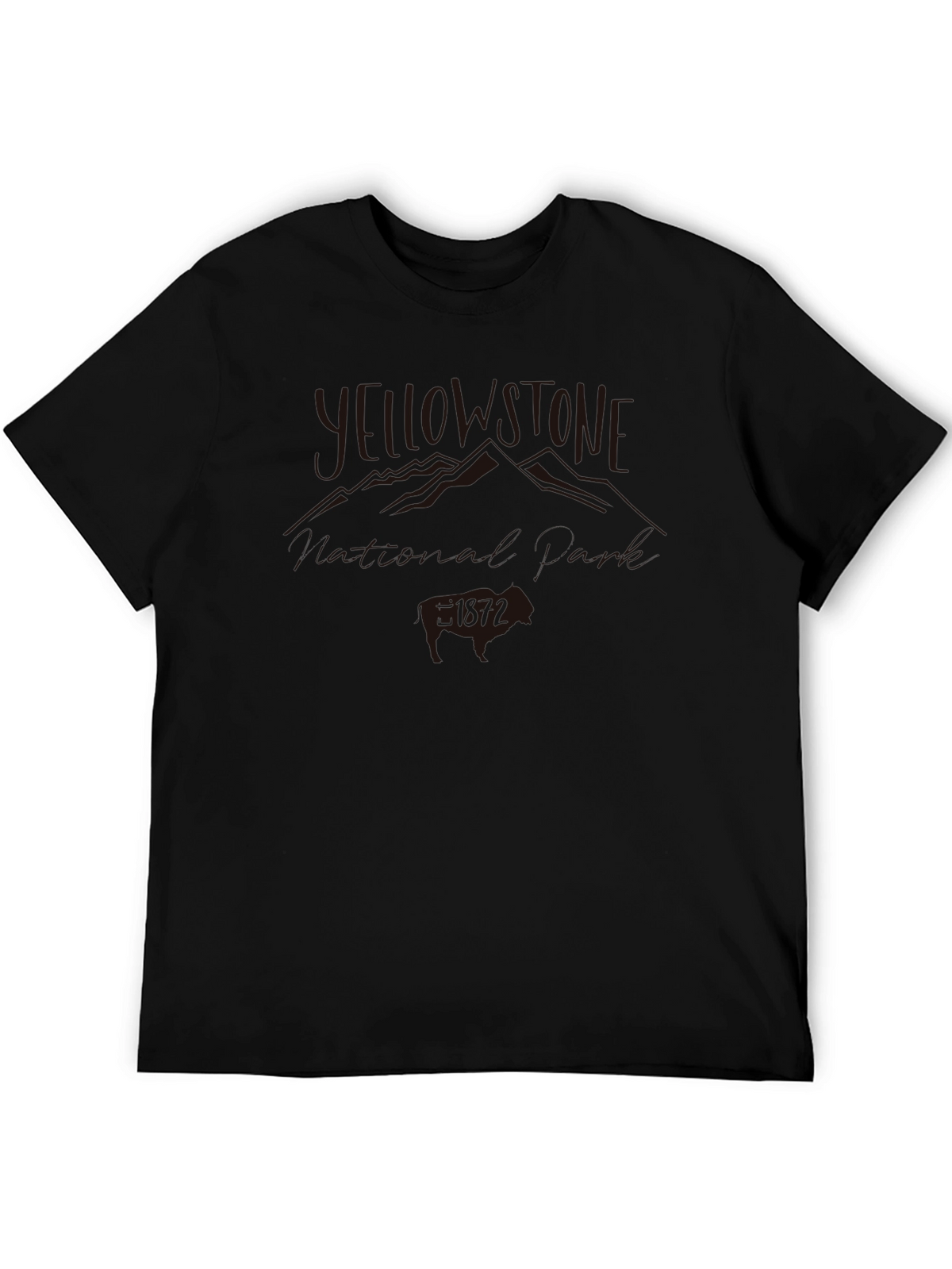 Mens Black Graphic T-Shirt