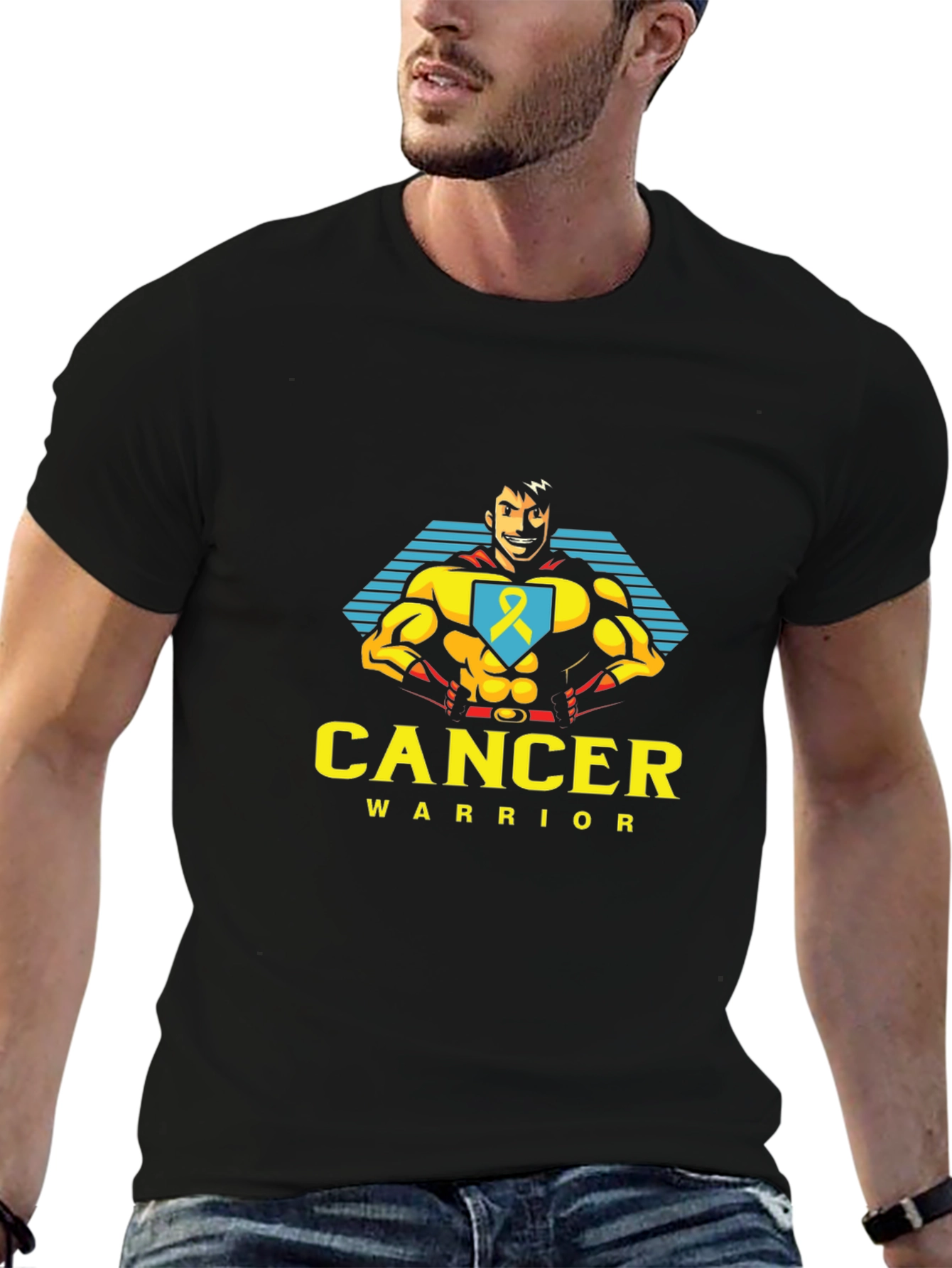 Cancer Warrior T-Shirt - Superhero Design