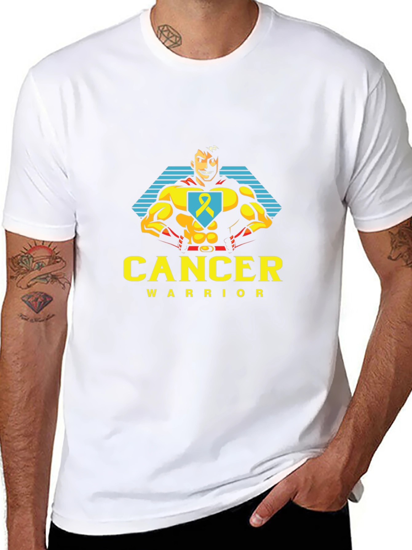 Cancer Warrior T-Shirt - Superhero Design