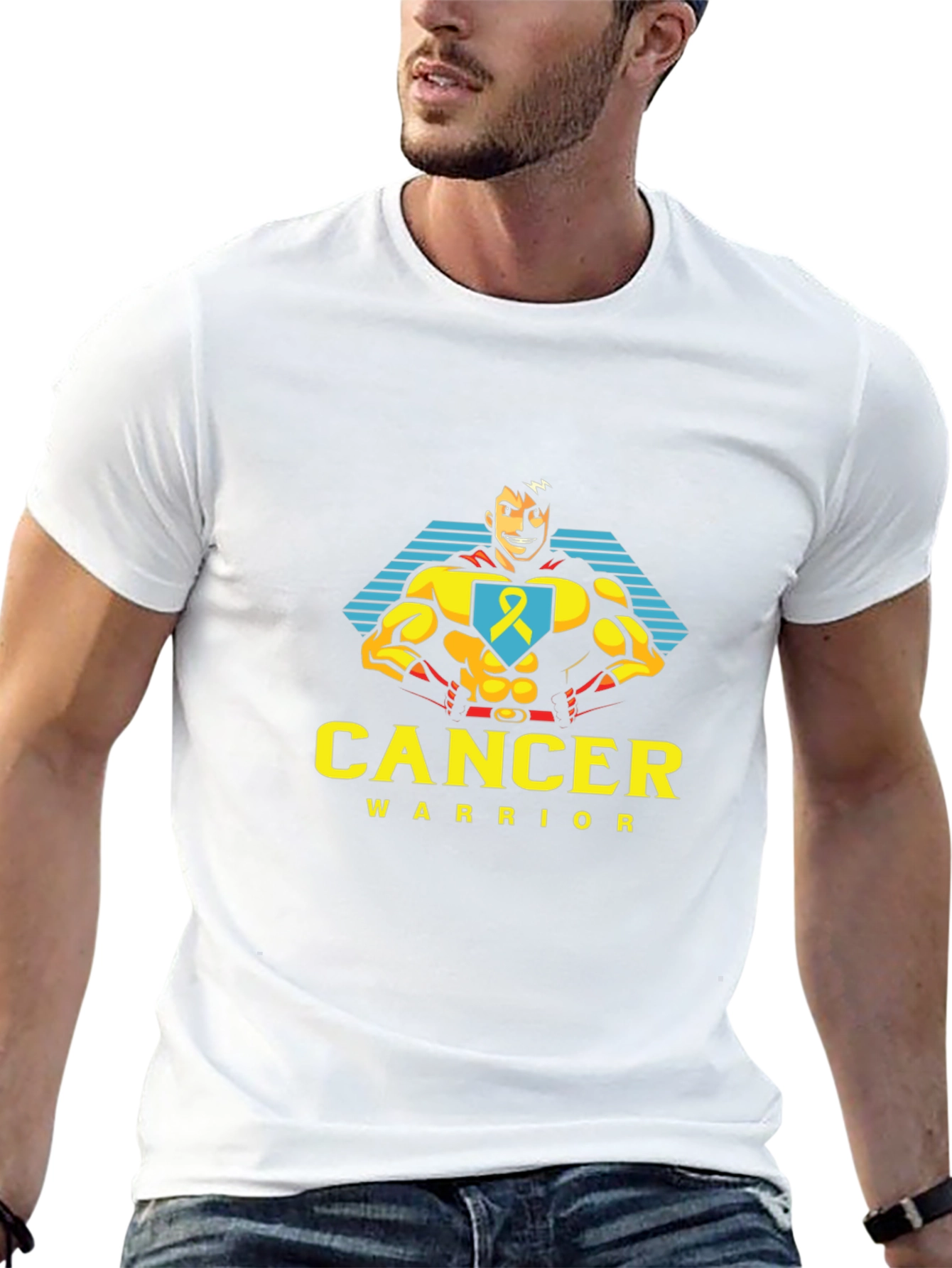 Cancer Warrior T-Shirt - Superhero Design