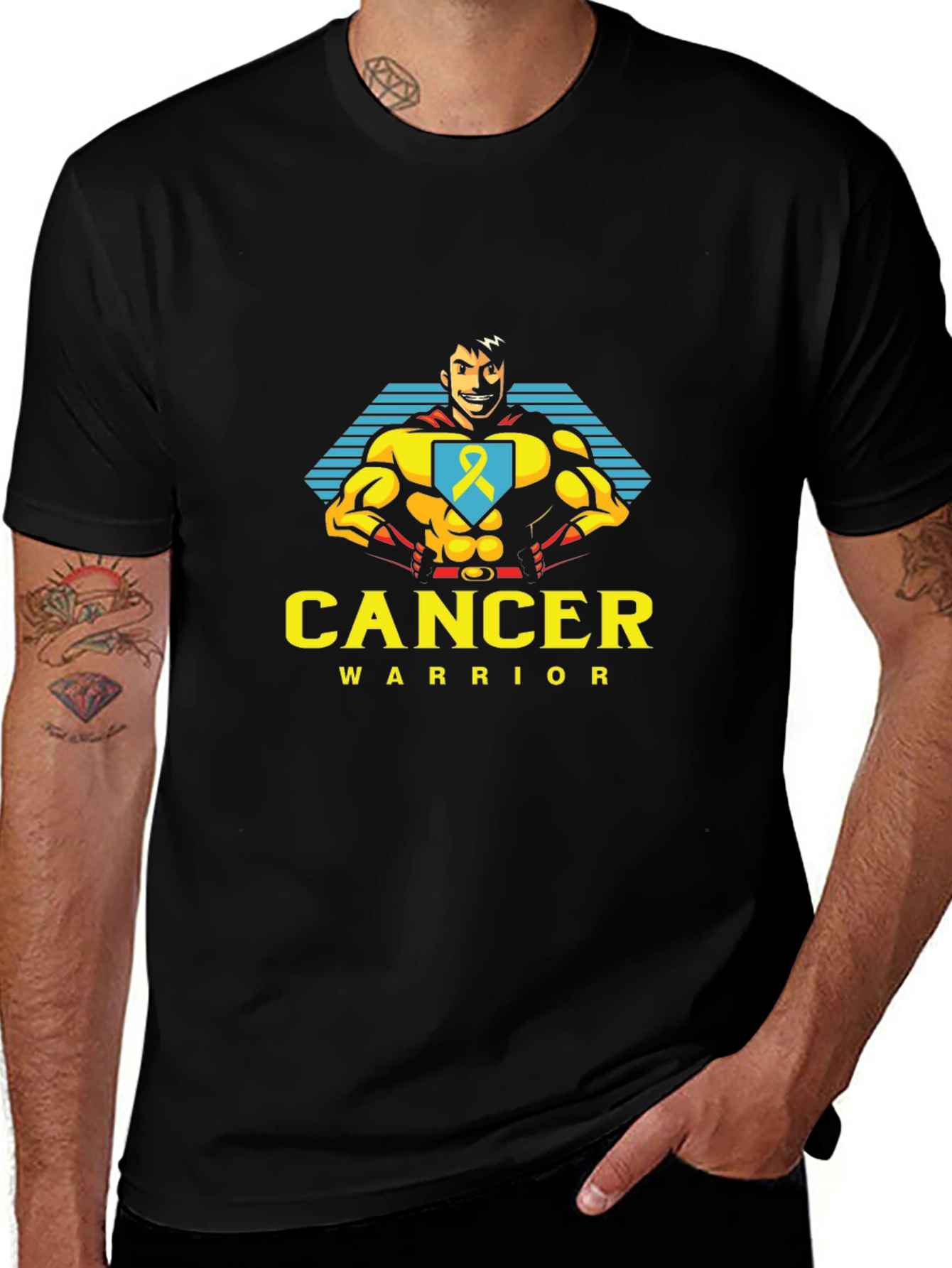 Cancer Warrior T-Shirt - Superhero Design