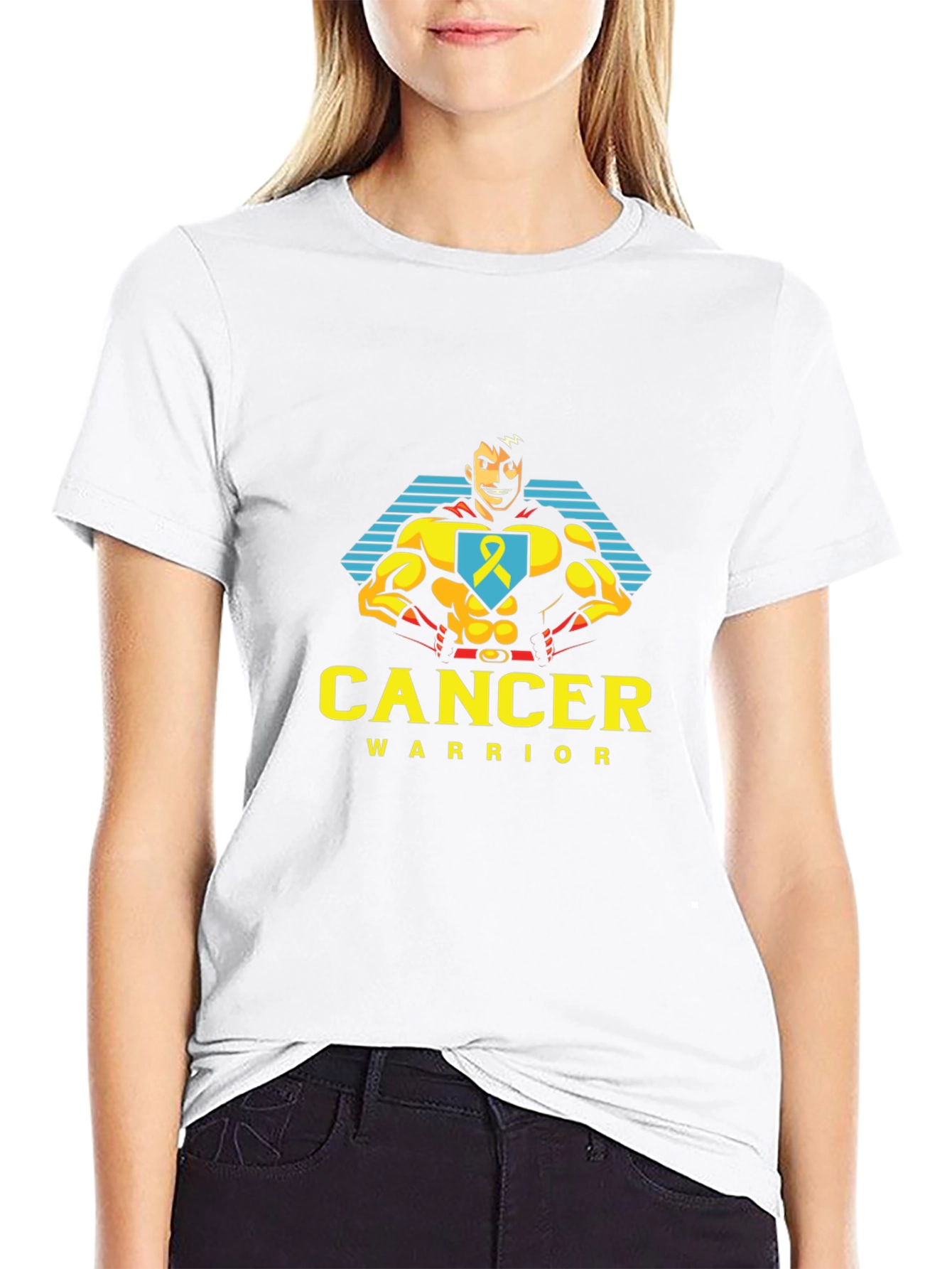 Cancer Warrior T-Shirt - Superhero Design