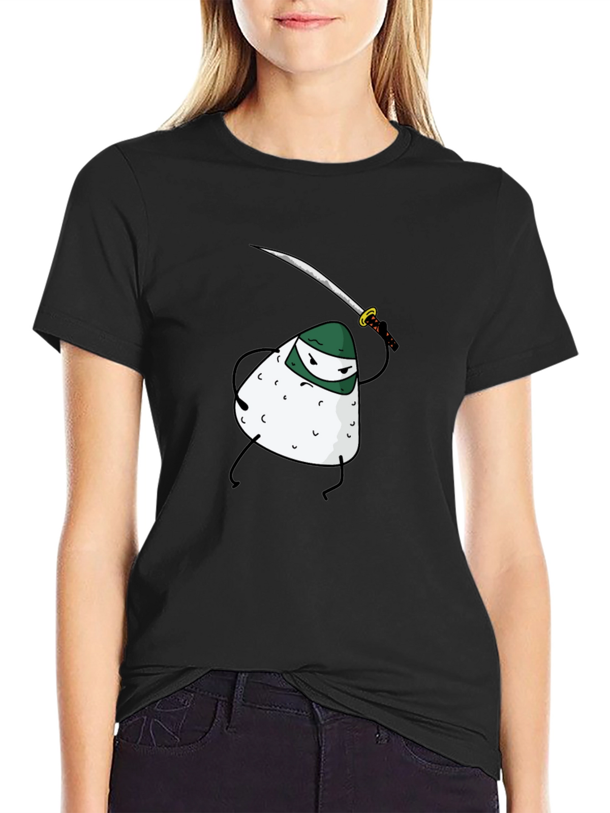 Ninja Onigiri Funny Graphic T-Shirt