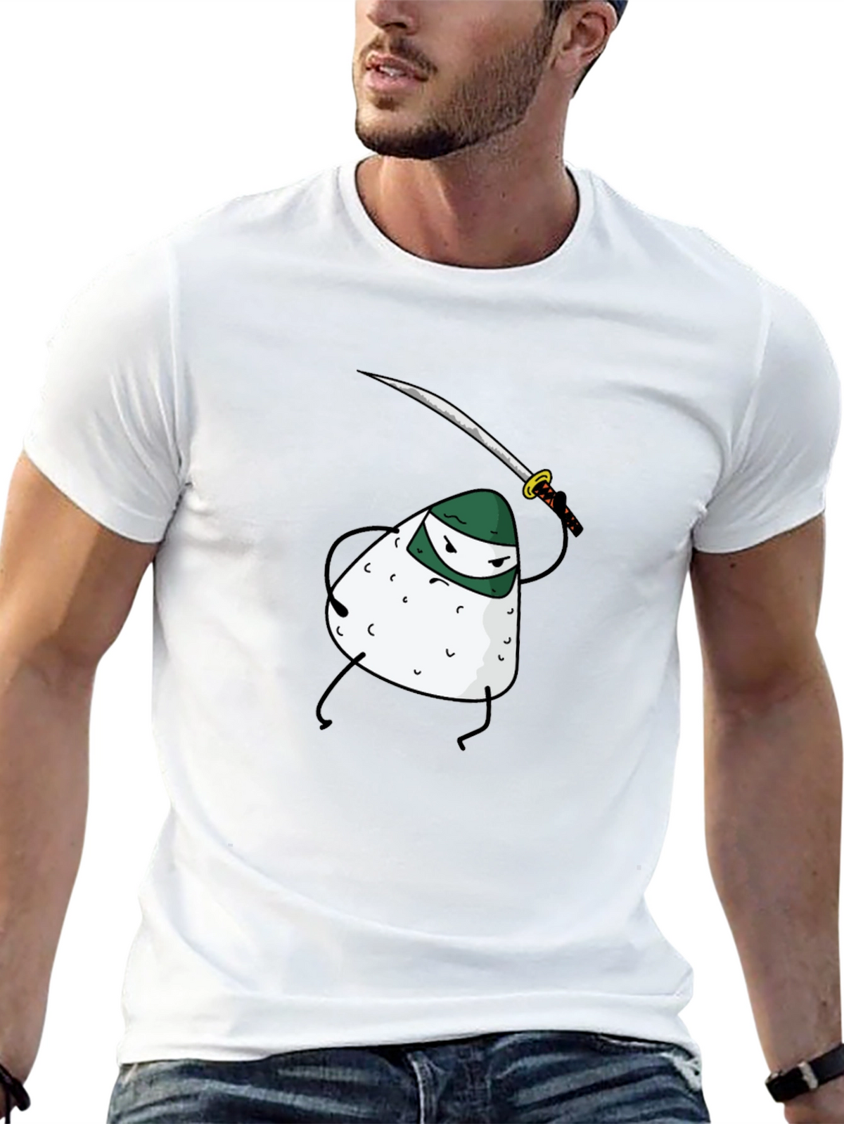 Ninja Onigiri Funny Graphic T-Shirt