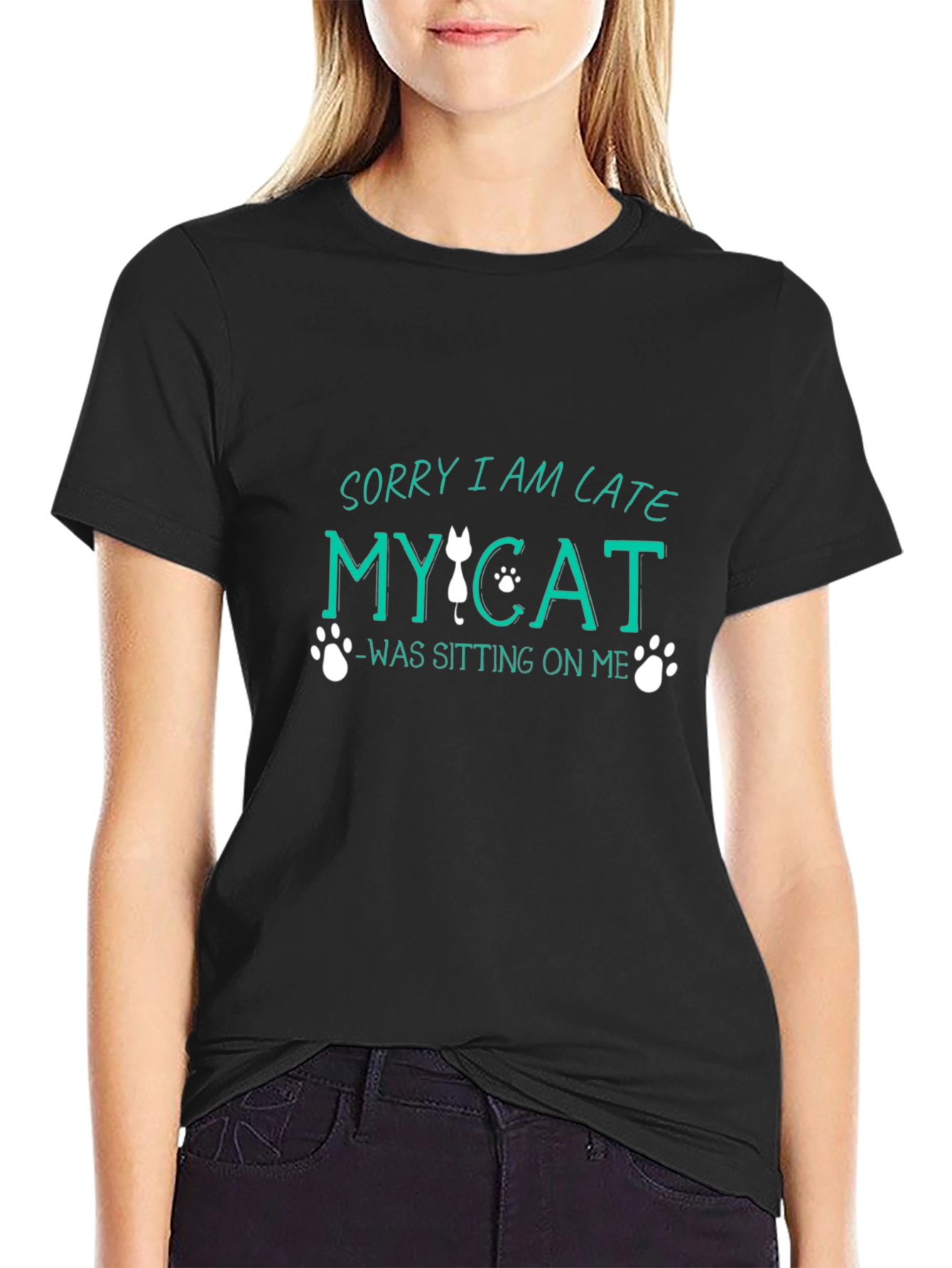Sorry I Am Late My Cat T-Shirt