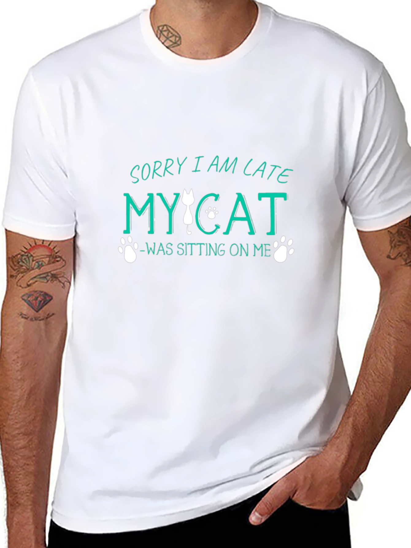 Sorry I Am Late My Cat T-Shirt