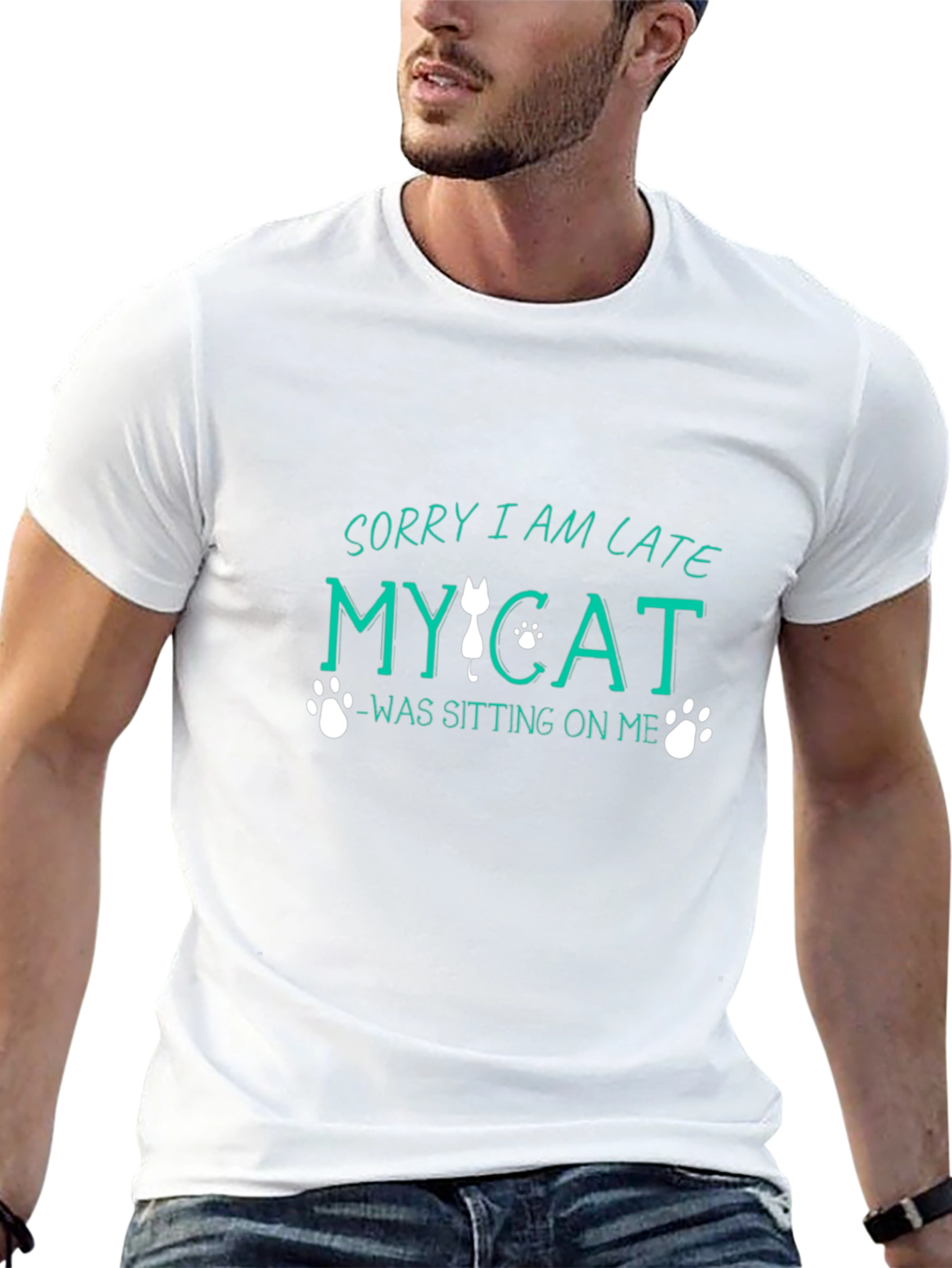 Sorry I Am Late My Cat T-Shirt