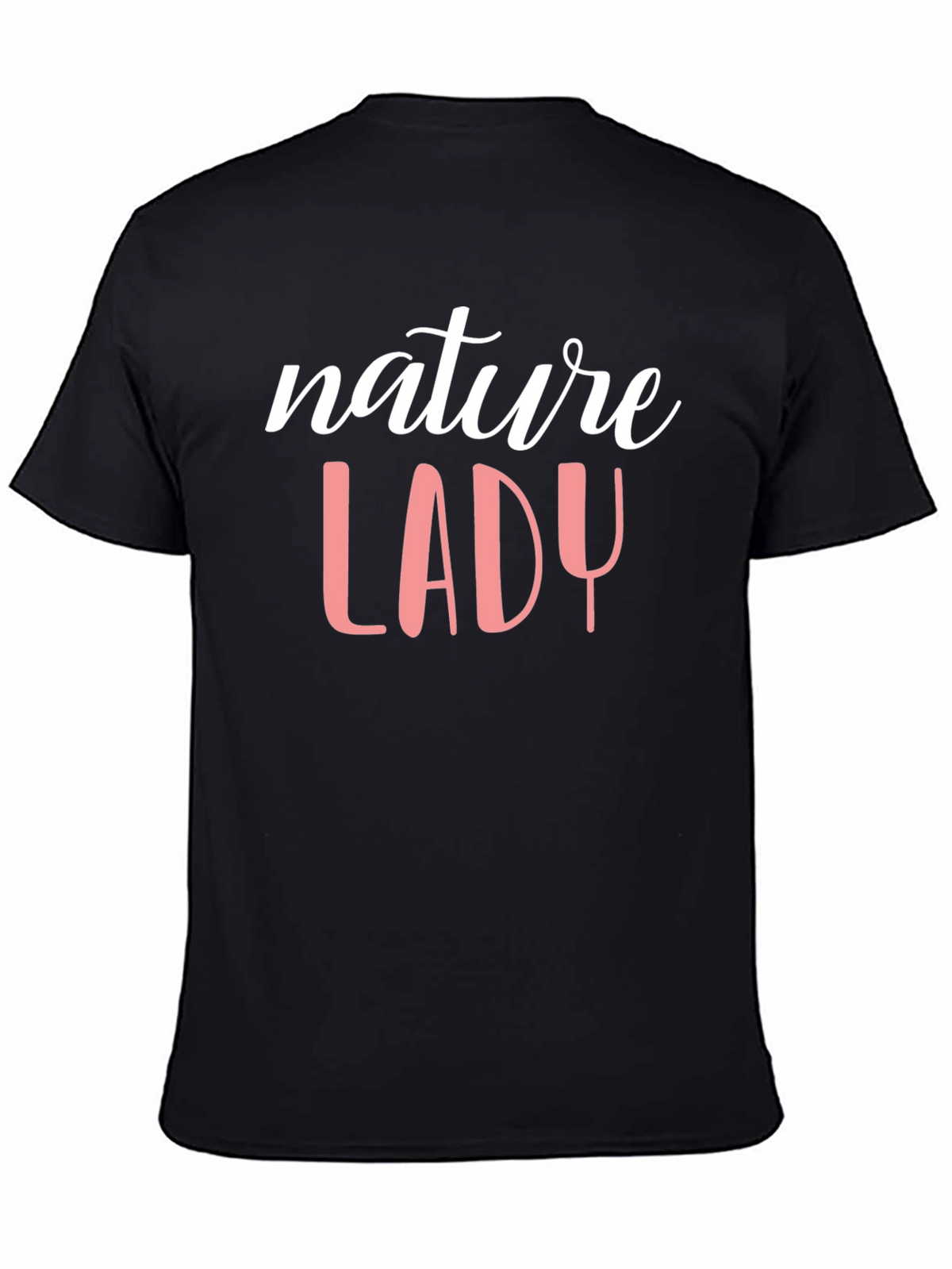 Nature Lady Graphic Tee - Black Cotton T-Shirt