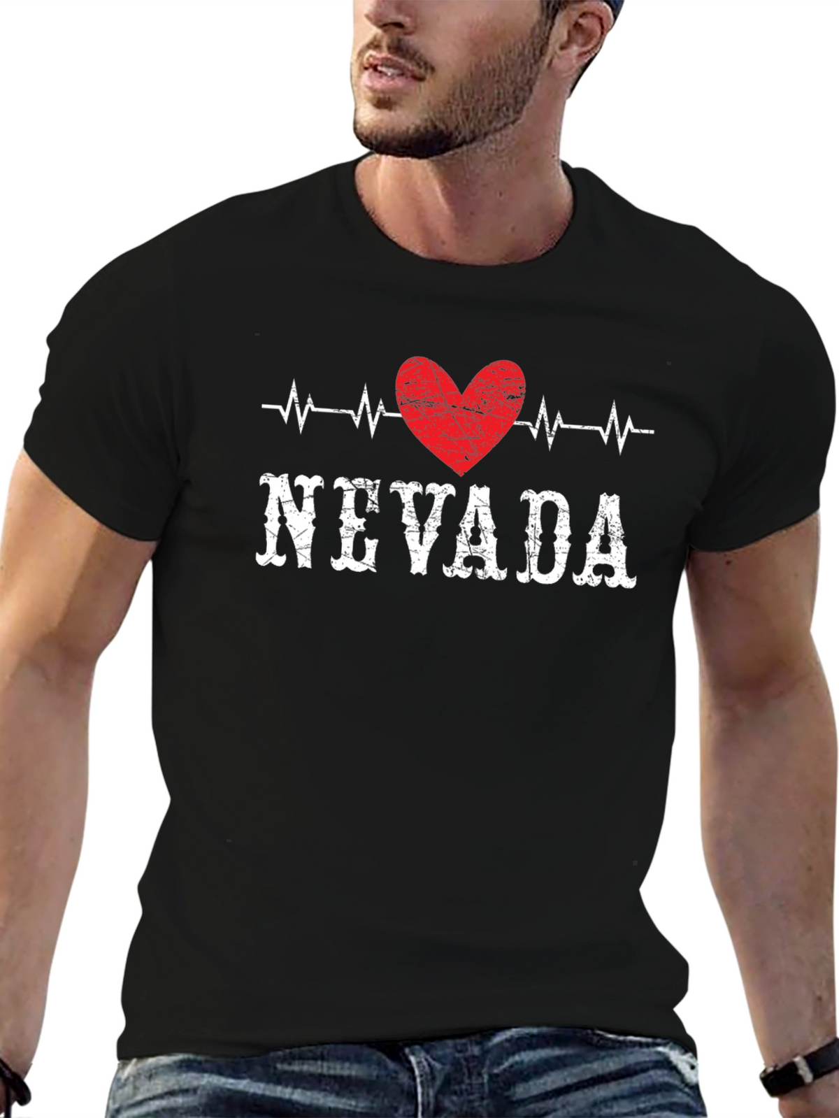 Nevada Heartbeat Graphic T-Shirt