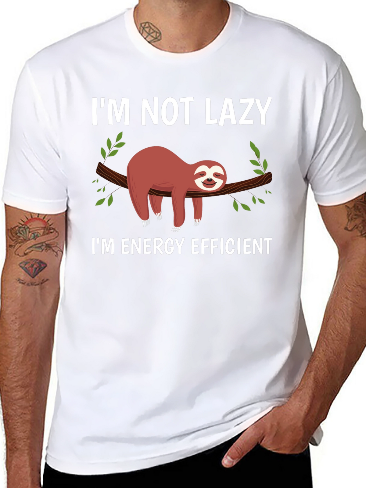 Im Not Lazy Sloth Graphic T-Shirt