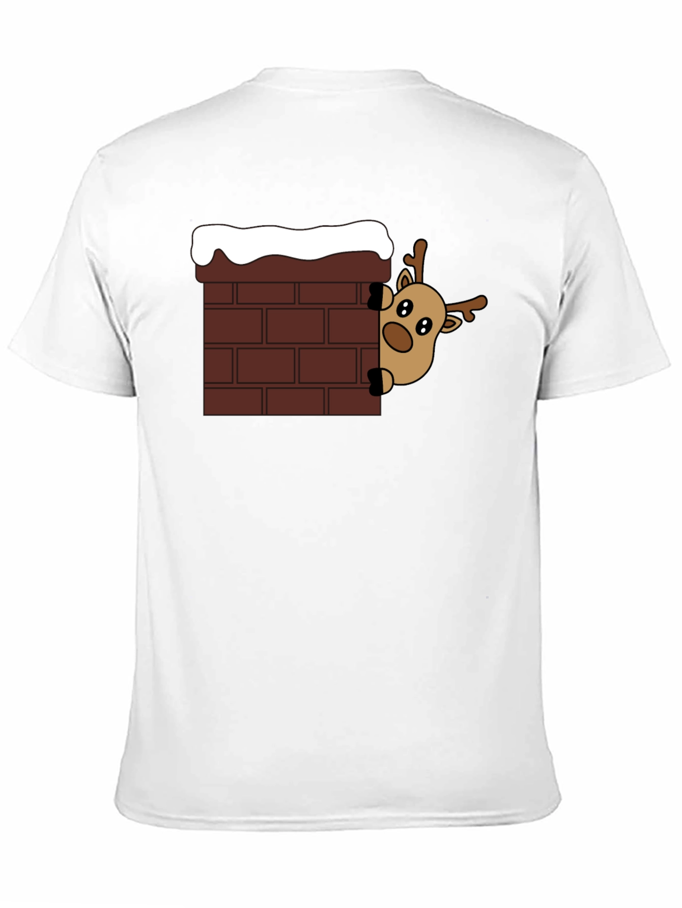Reindeer in Chimney Holiday T-Shirt