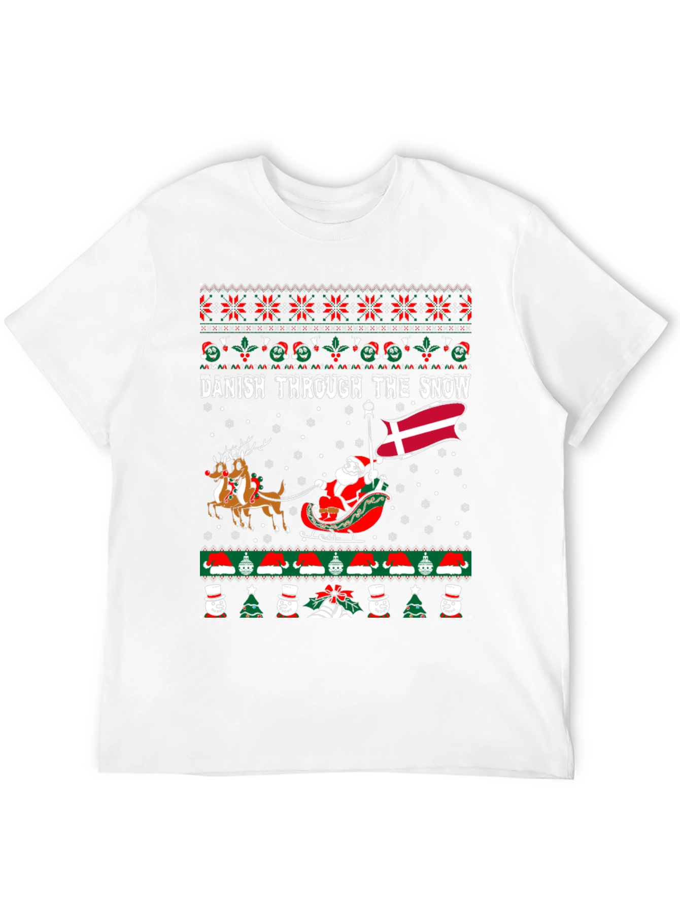Danish Through the Snow Holiday Graphic Tee