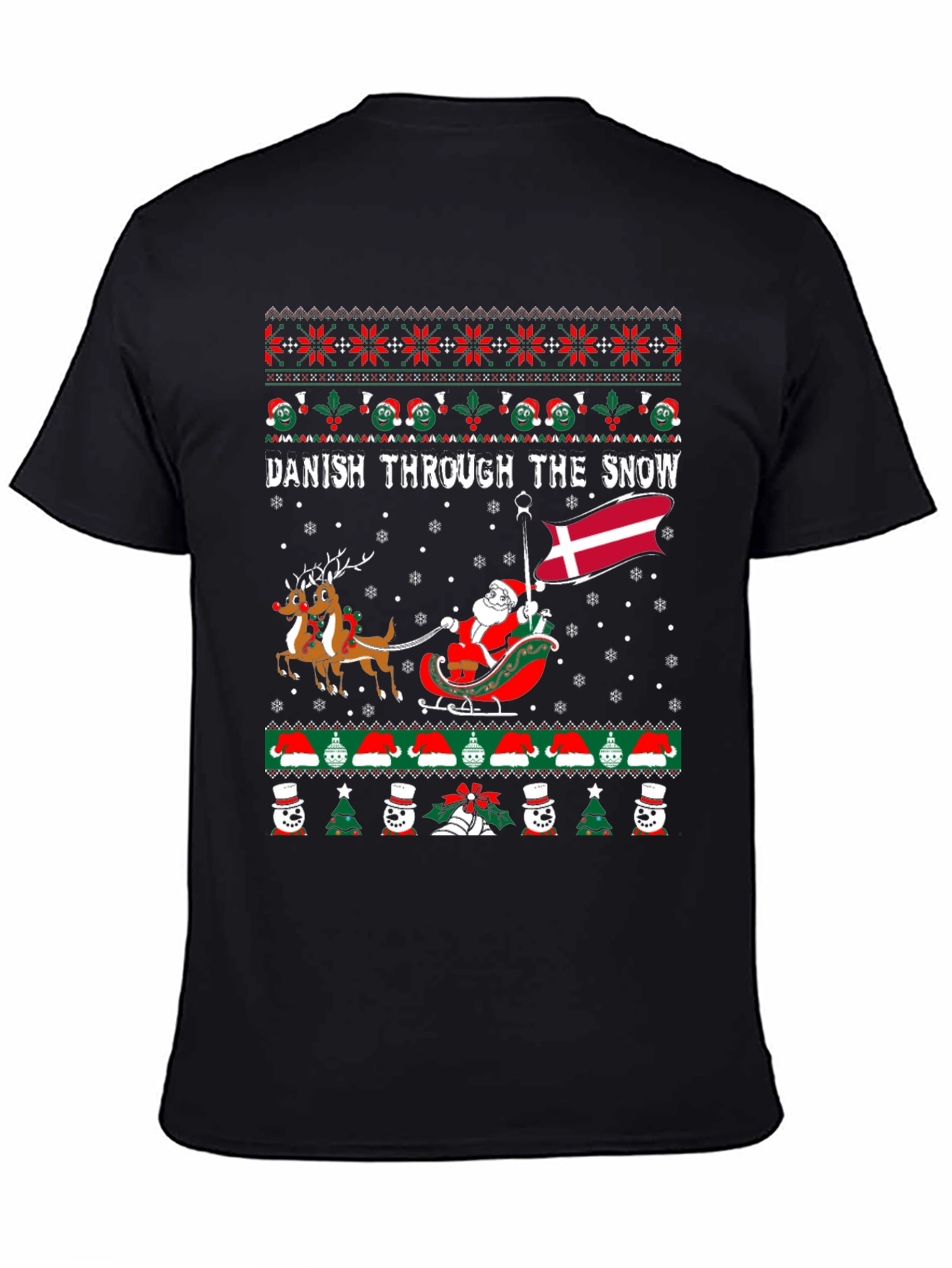 Danish Through the Snow Holiday Graphic Tee