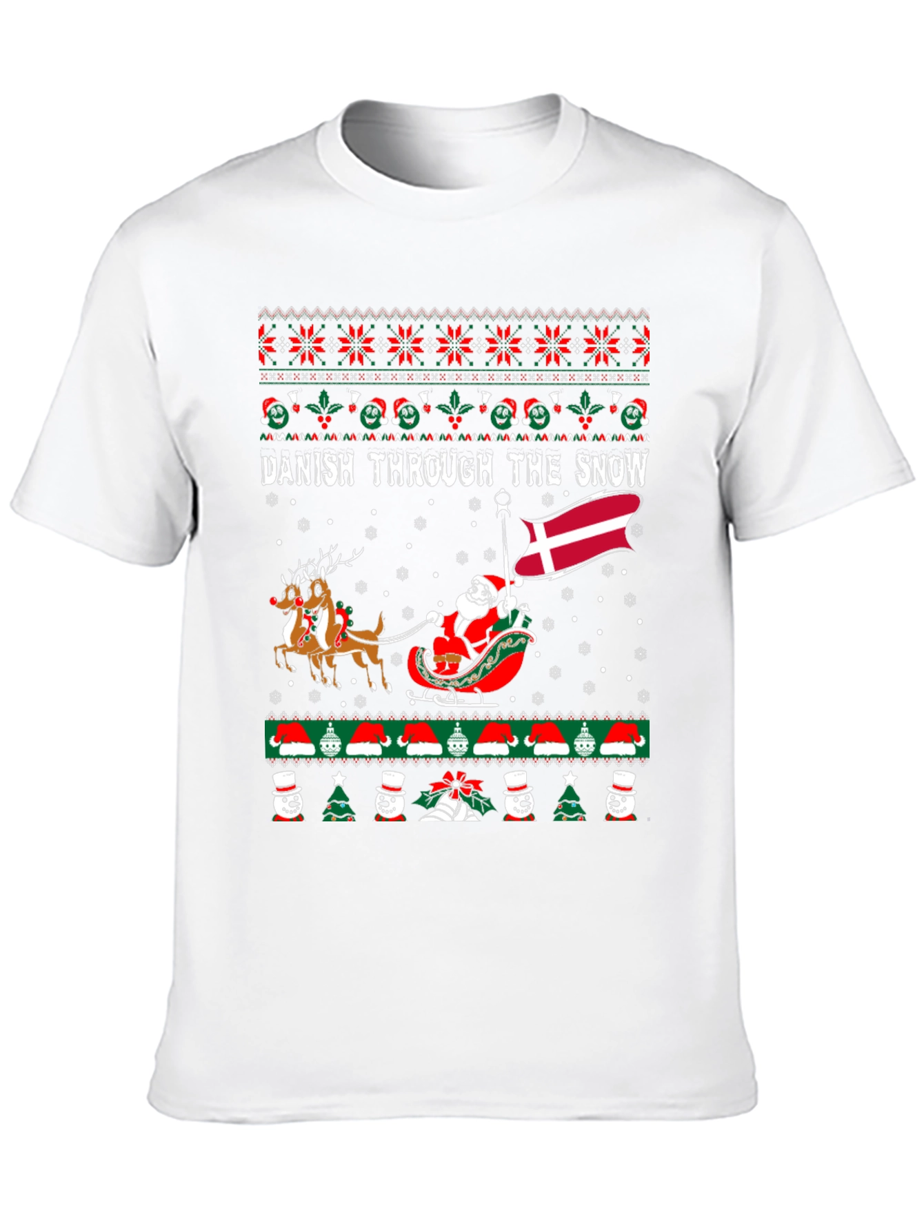 Danish Through the Snow Holiday Graphic Tee