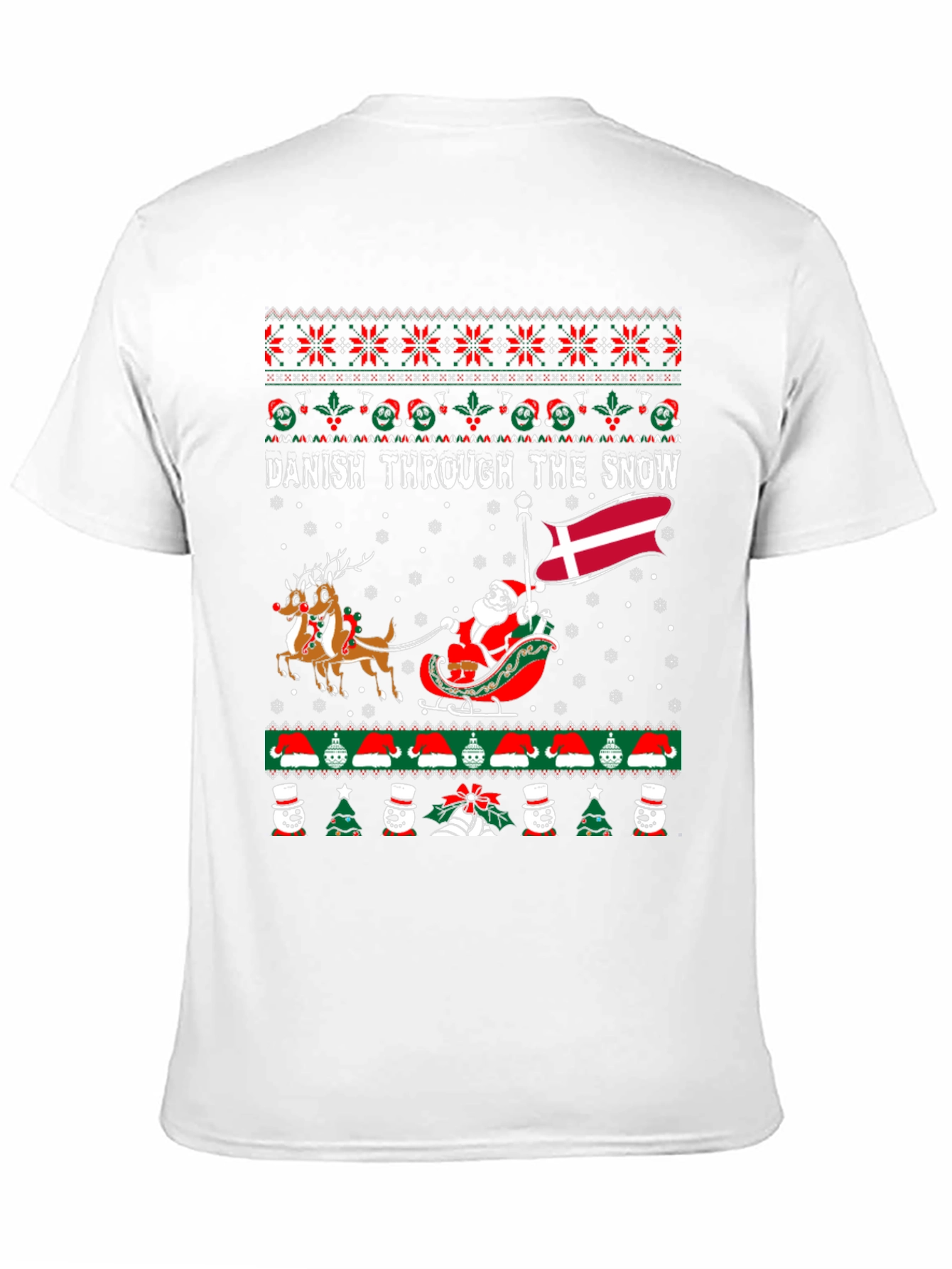 Danish Through the Snow Holiday Graphic Tee