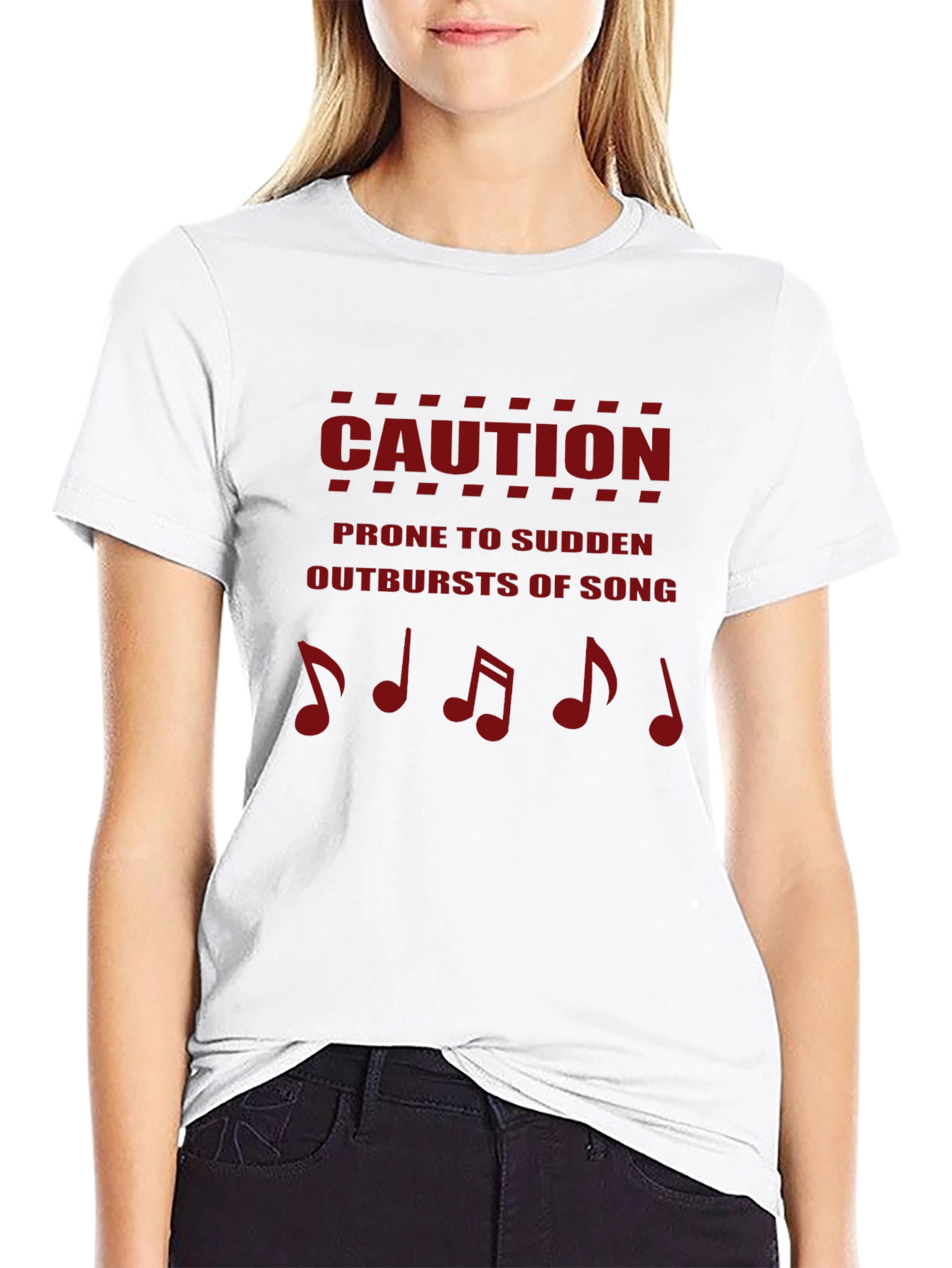Caution: Prone to Sudden Outbursts of Song T-Shirt