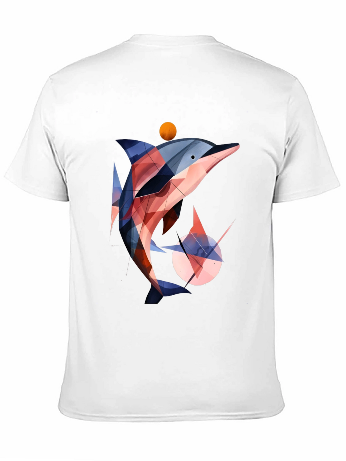 Geometric Dolphin Graphic T-Shirt - Stylish & Unique