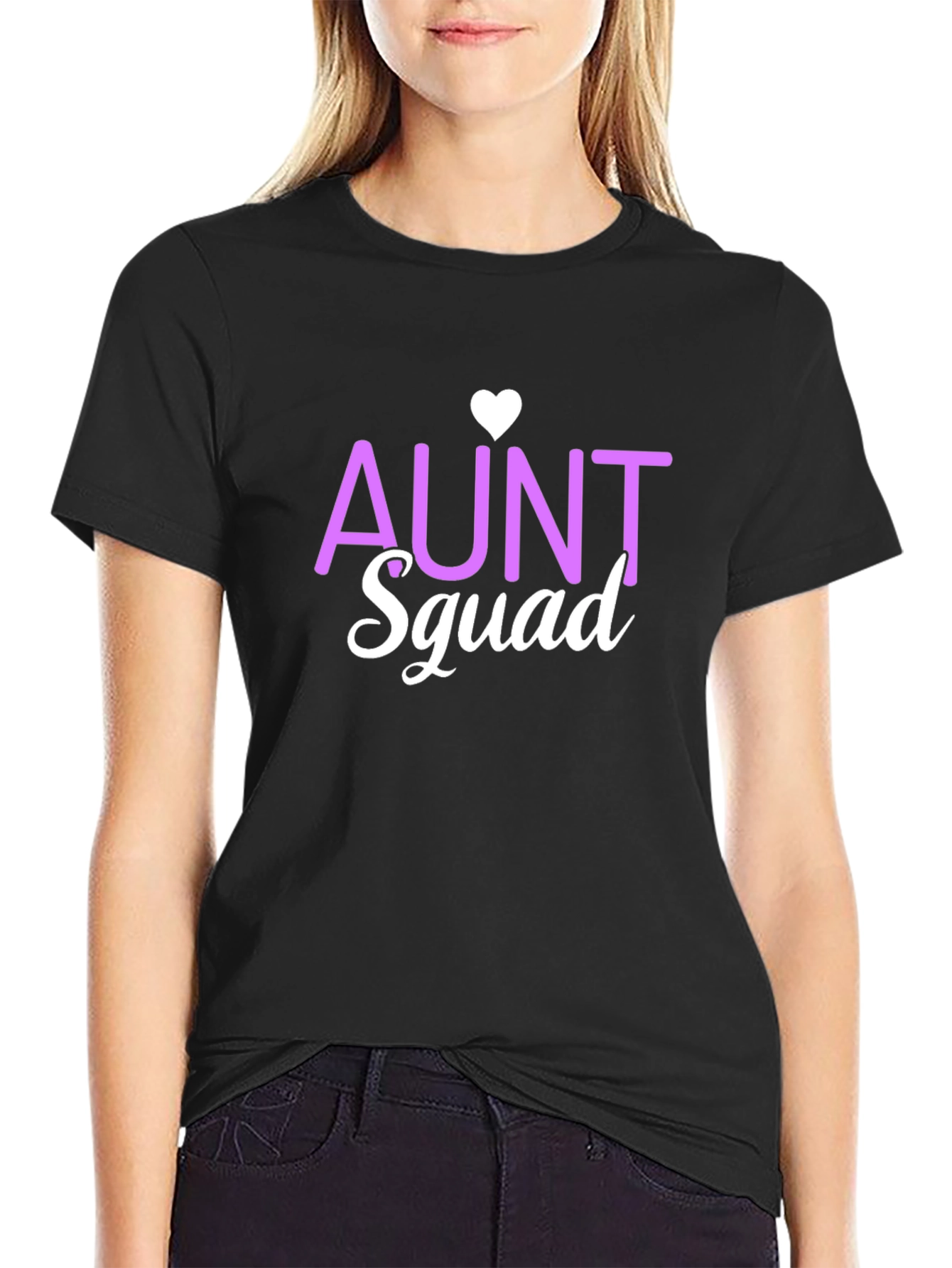 Aunt Squad Heart T-Shirt - Fun Family Apparel