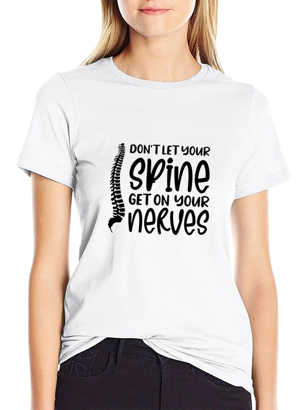 Spine Humor Black T-Shirt