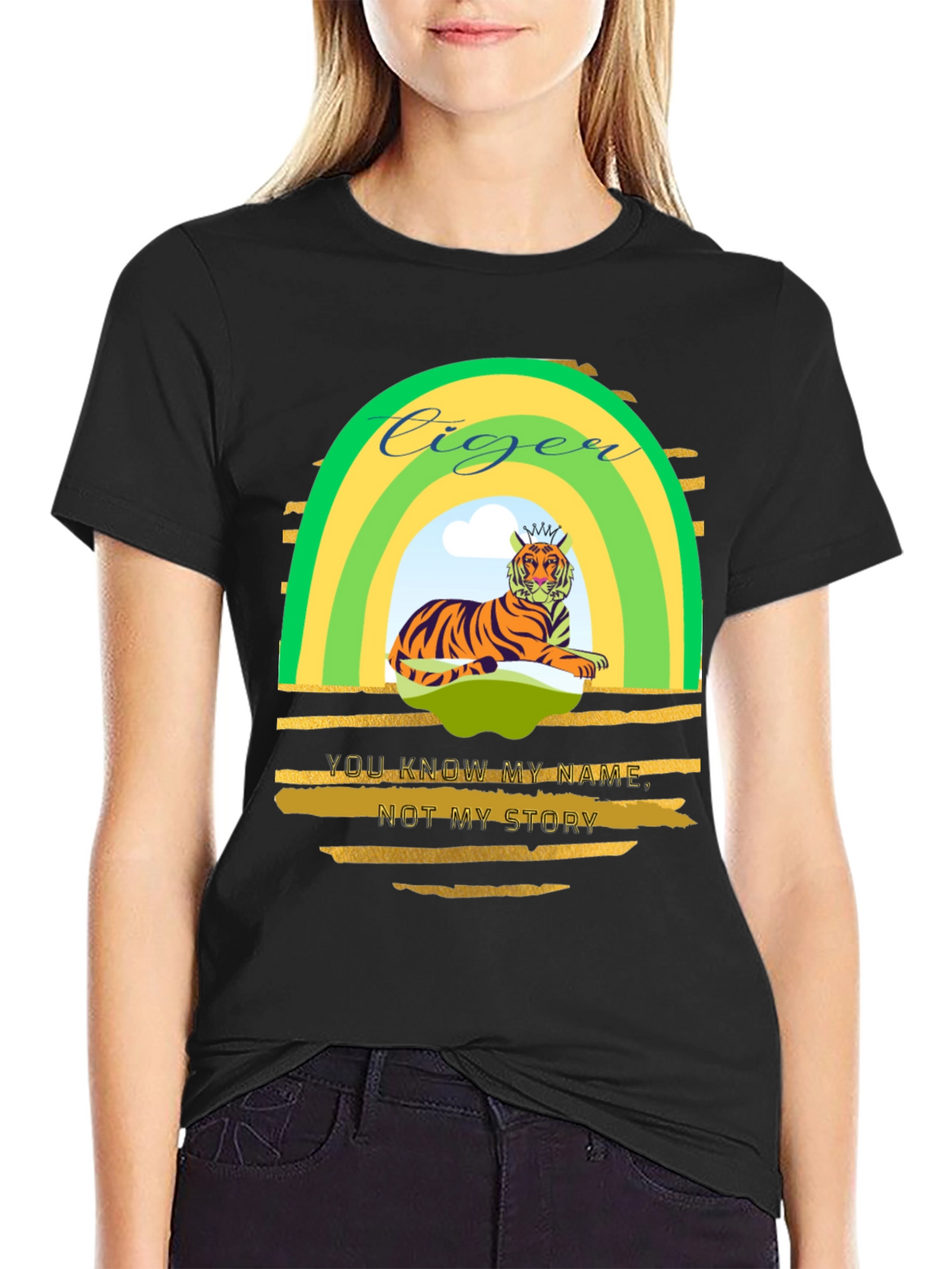 Ciger Tiger Graphic Tee - Mens Black T-Shirt