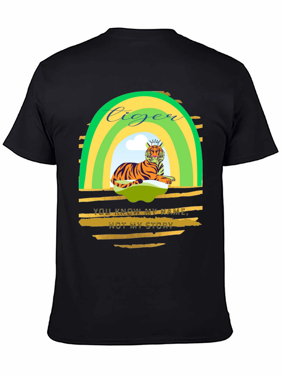 Ciger Tiger Graphic Tee - Mens Black T-Shirt