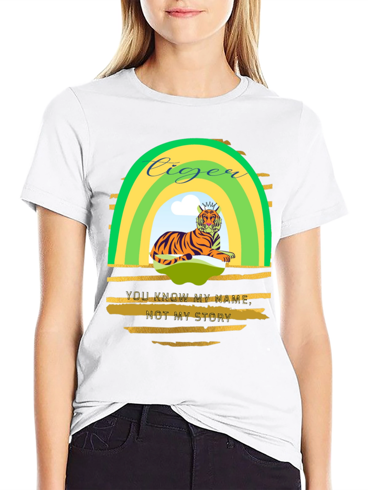 Ciger Tiger Graphic Tee - Mens Black T-Shirt