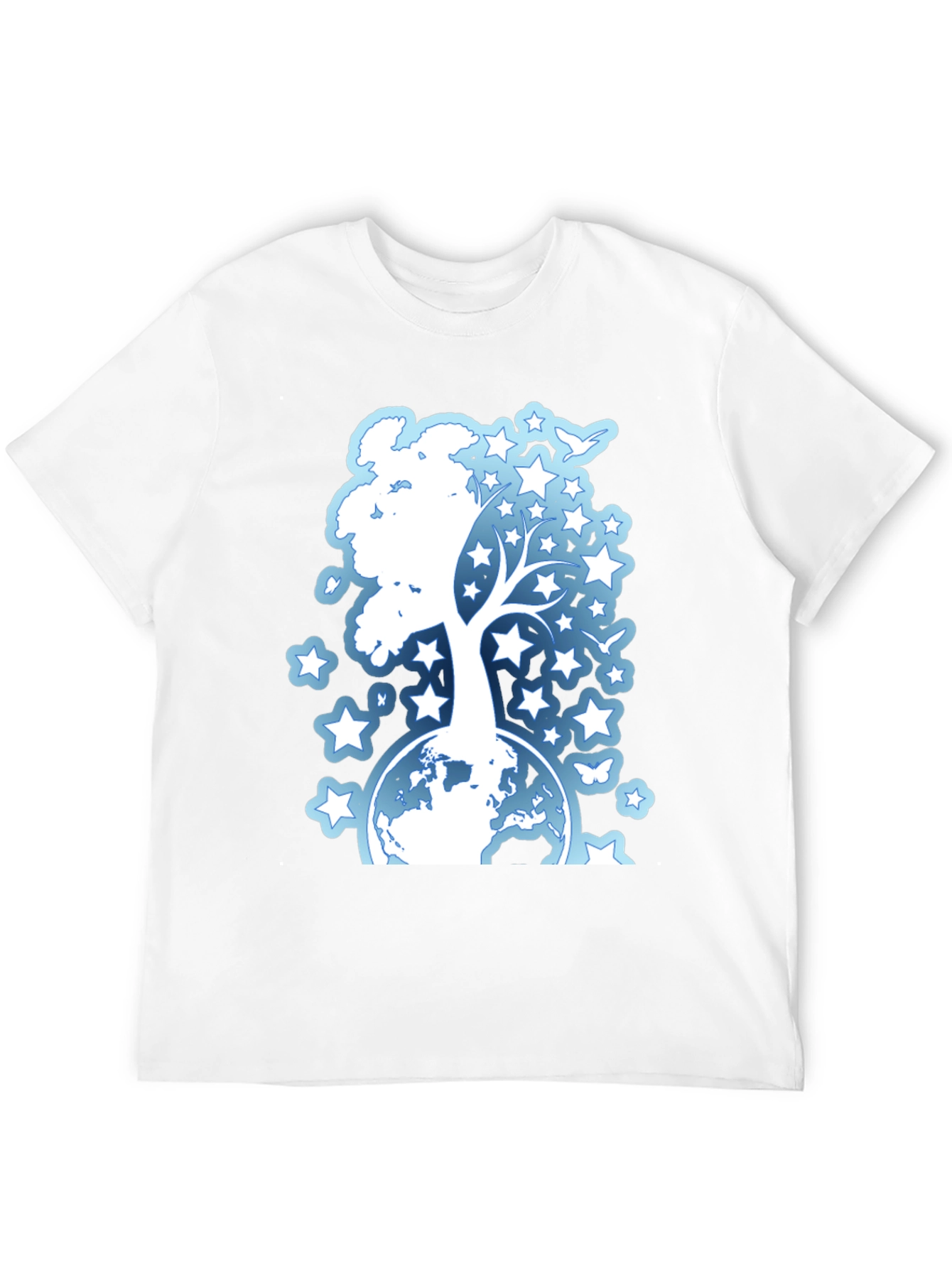 Starry Tree Globe Graphic T-Shirt