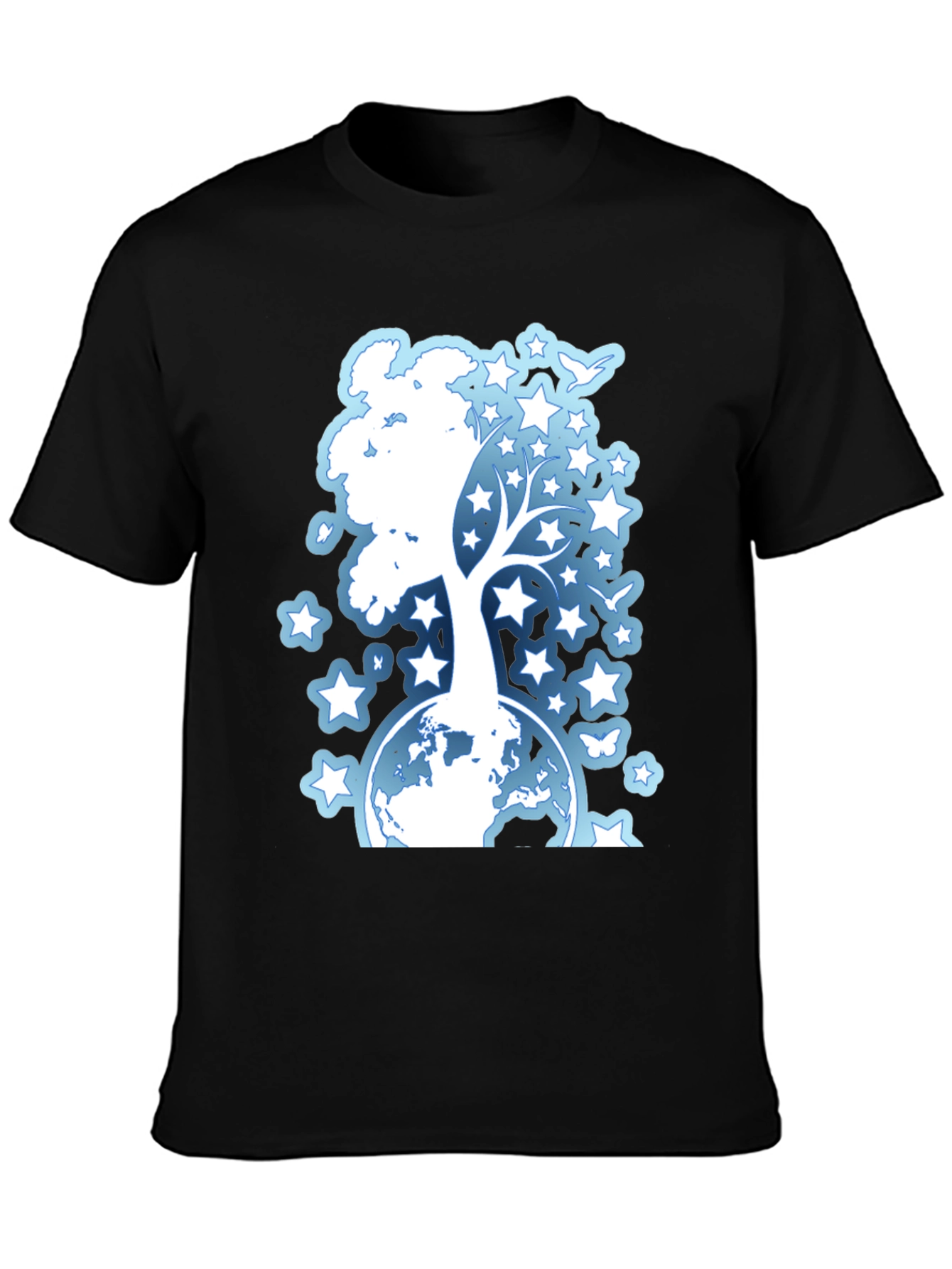 Starry Tree Globe Graphic T-Shirt