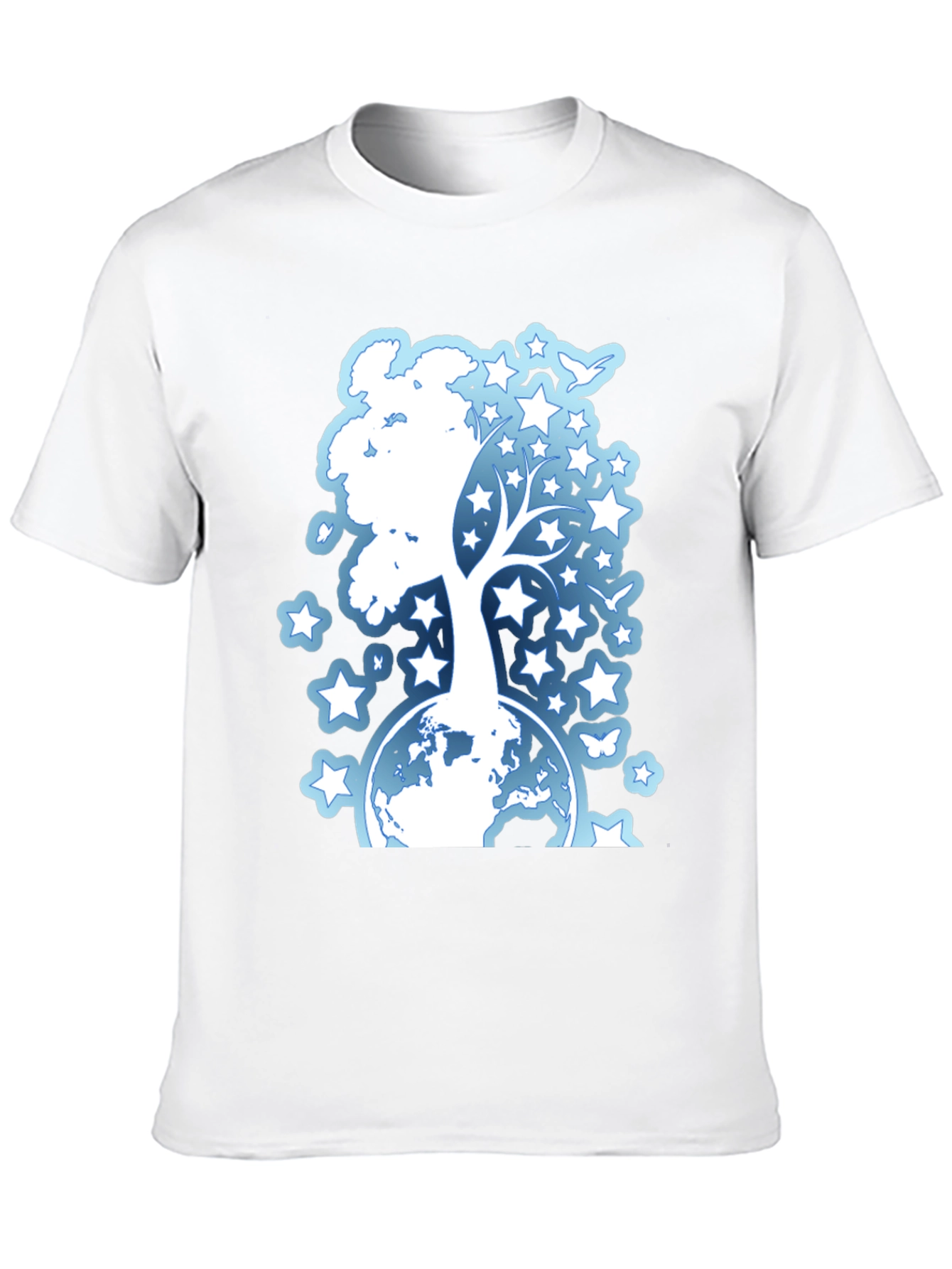 Starry Tree Globe Graphic T-Shirt