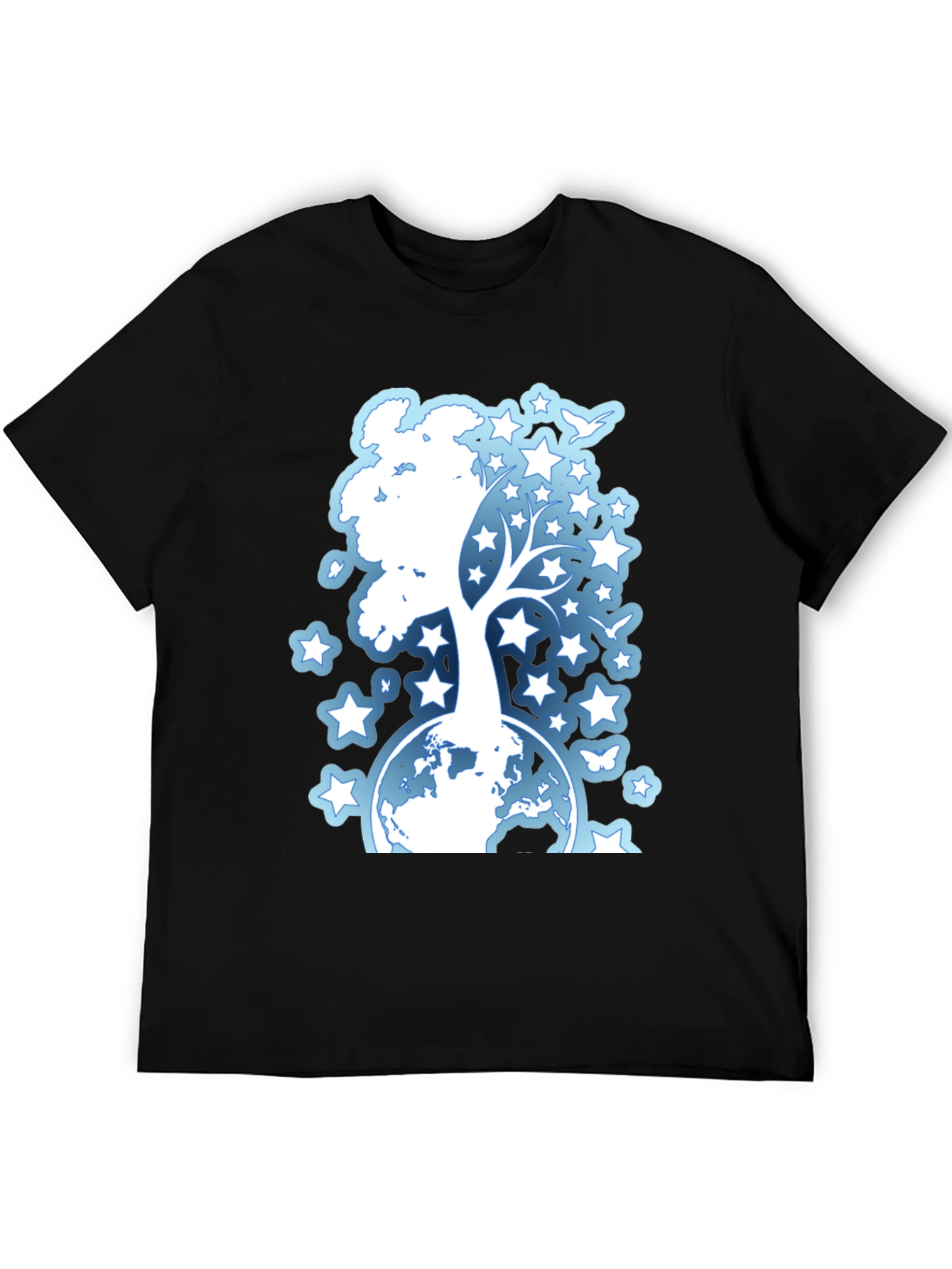 Starry Tree Globe Graphic T-Shirt