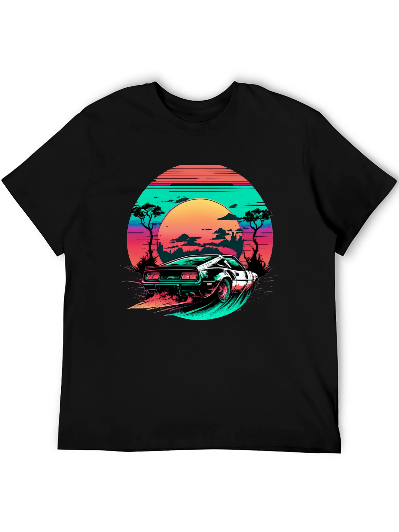 Retro Wave Car T-Shirt