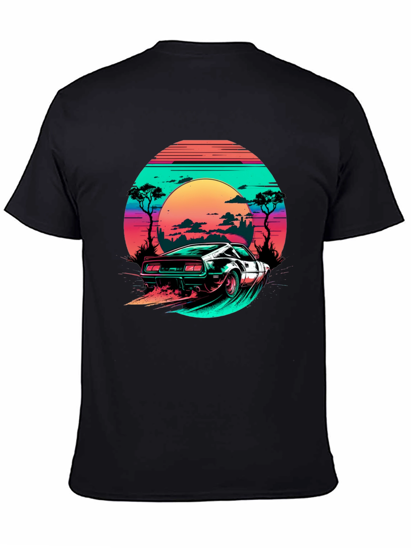 Retro Wave Car T-Shirt