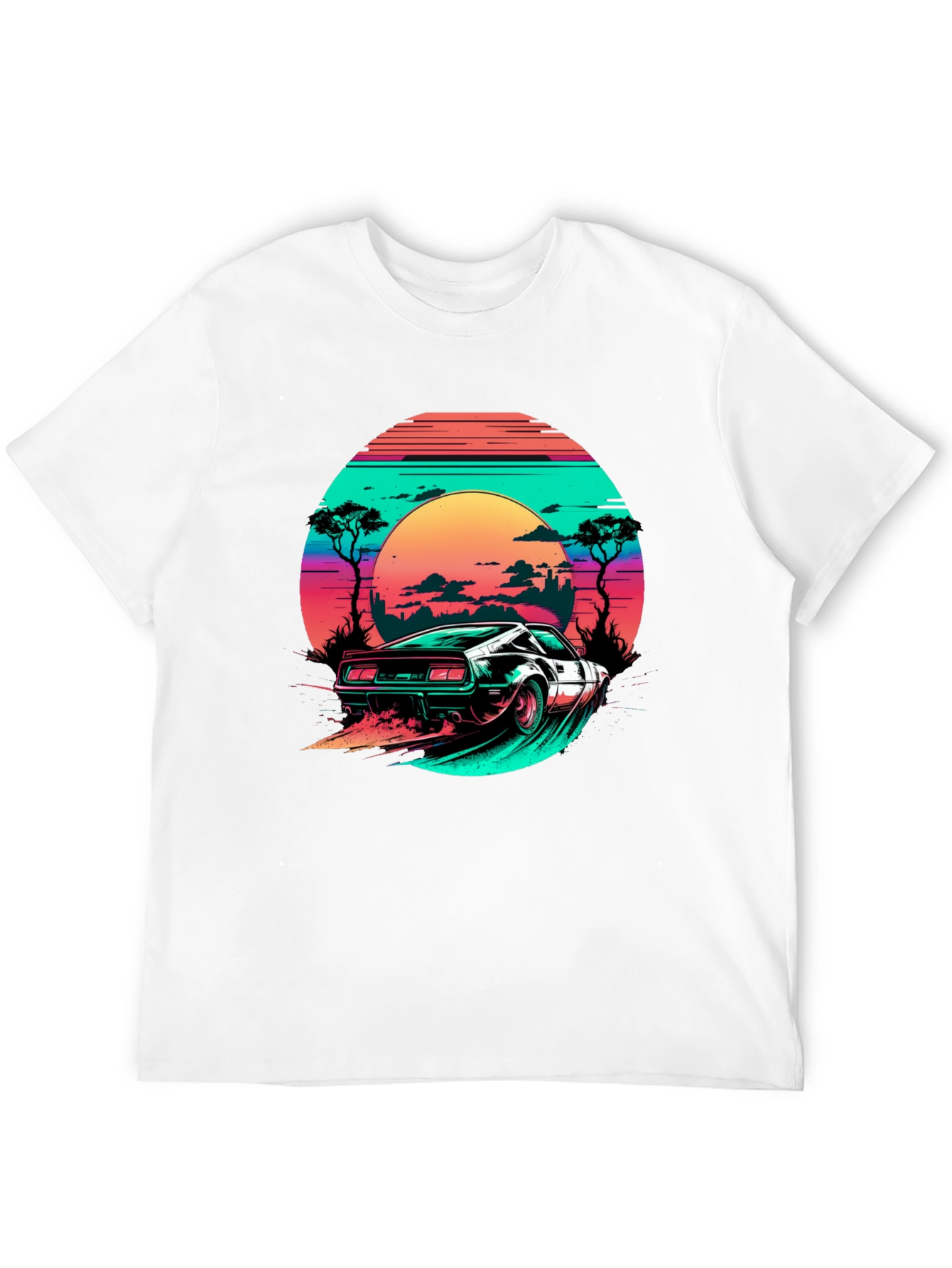 Retro Wave Car T-Shirt