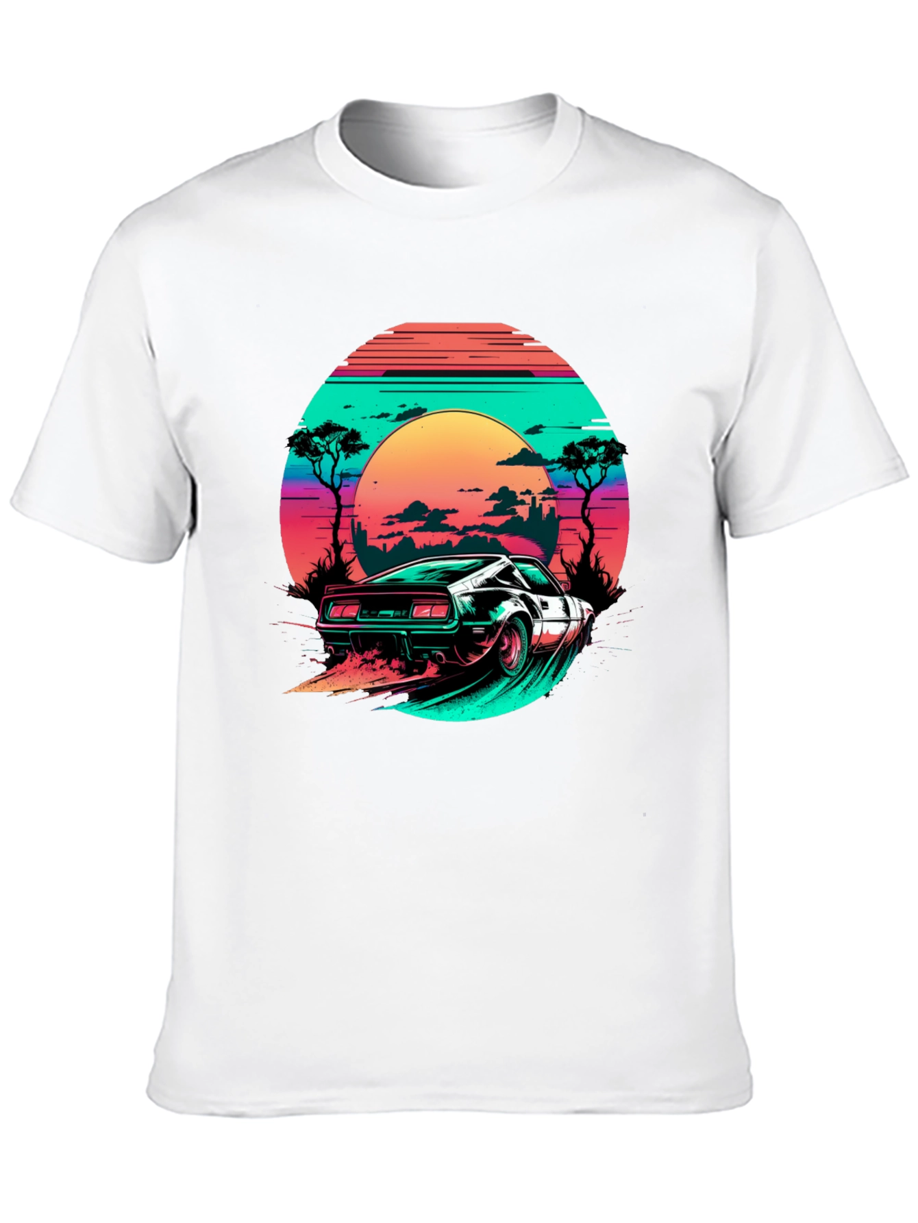 Retro Wave Car T-Shirt
