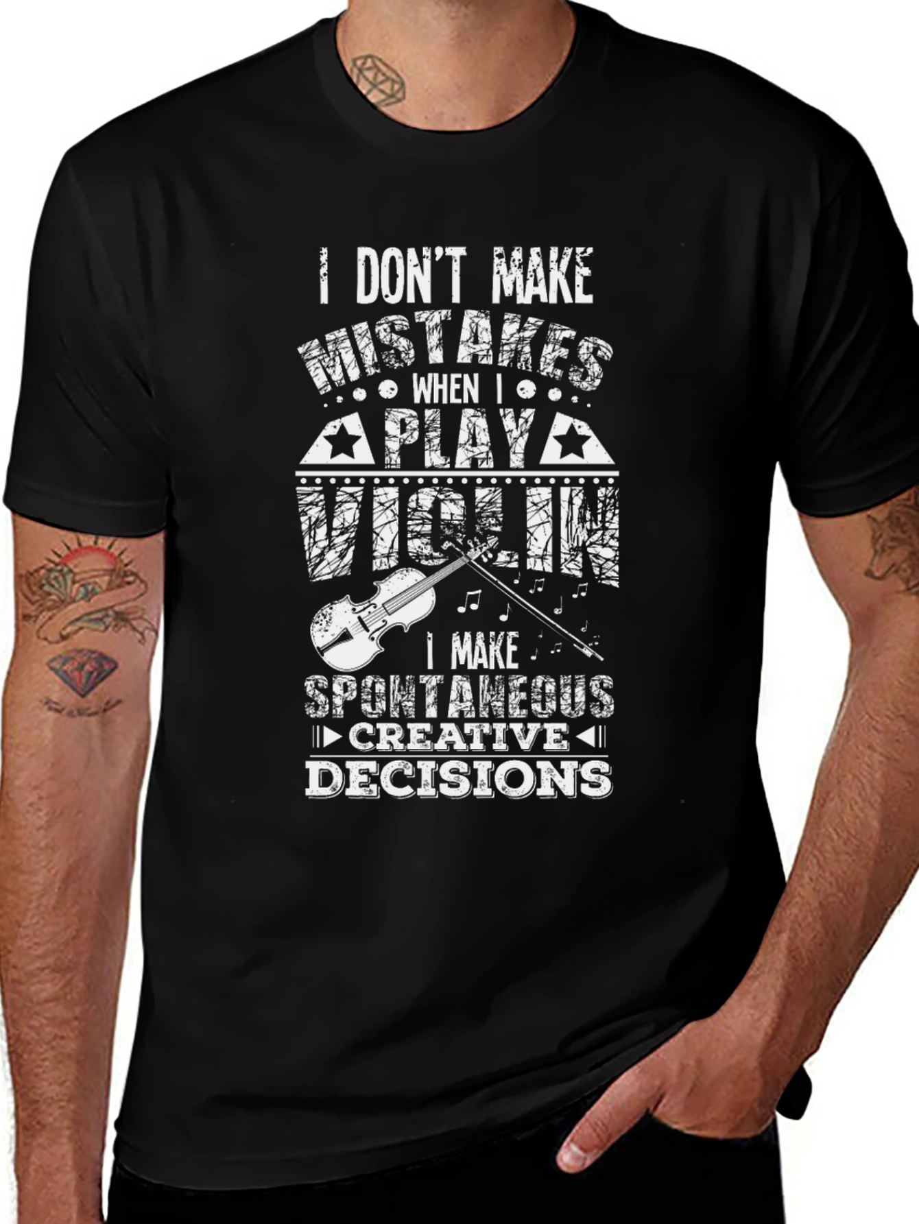 Violin Player T-Shirt - Spontaneous Creative Decisions