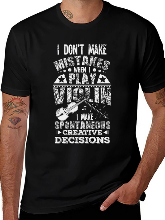Violin Player T-Shirt - Spontaneous Creative Decisions