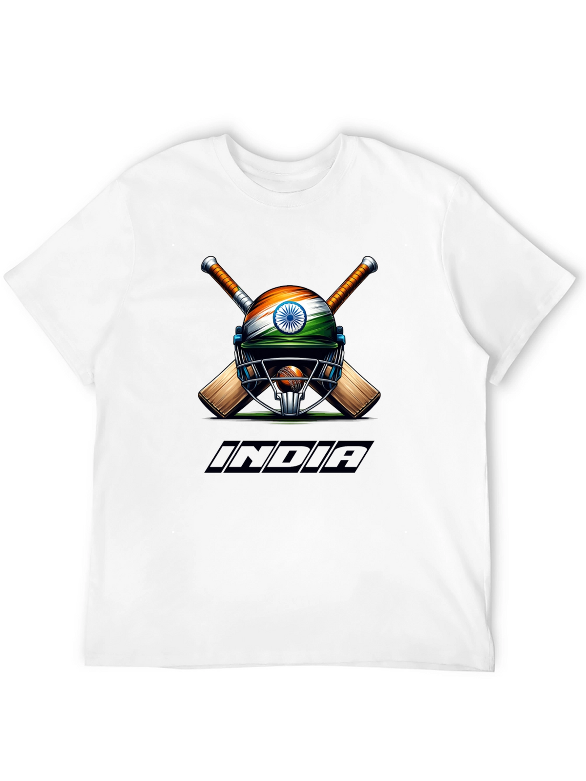 India Cricket Graphic Tee - Black T-Shirt