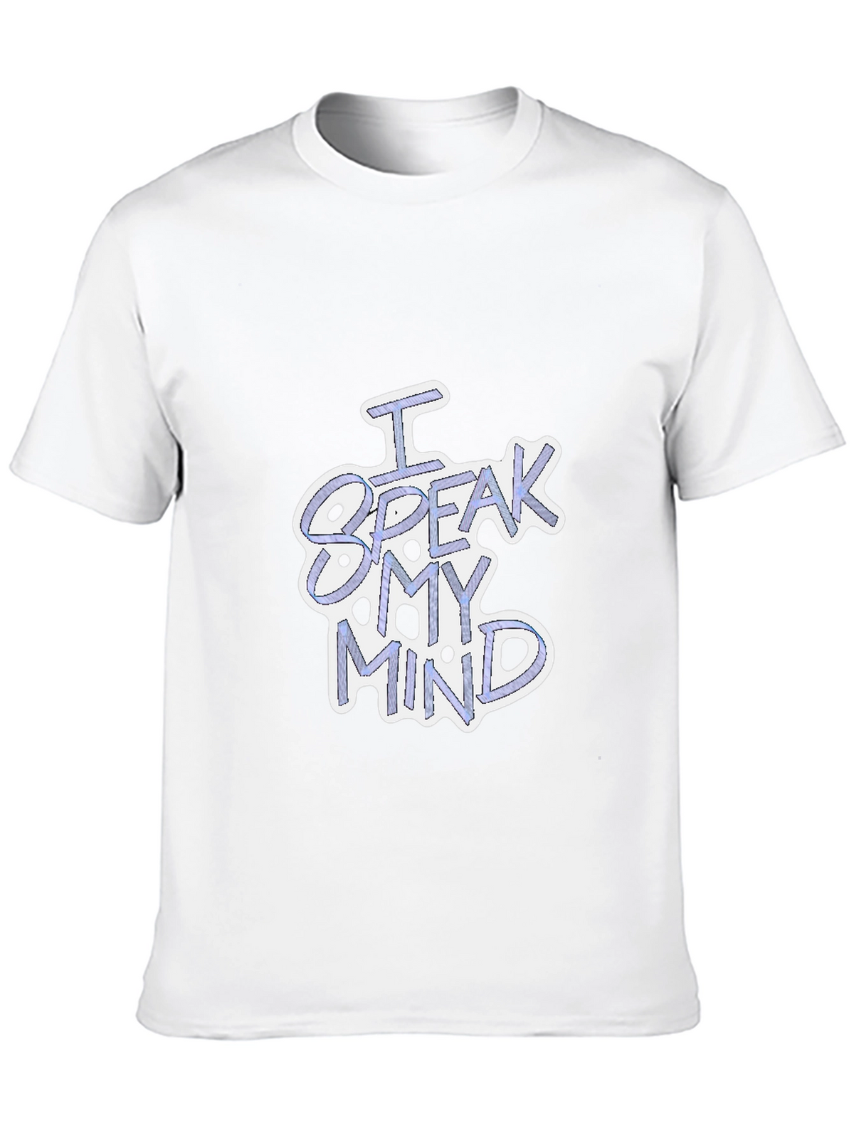 I Speak My Mind Black Graphic T-Shirt