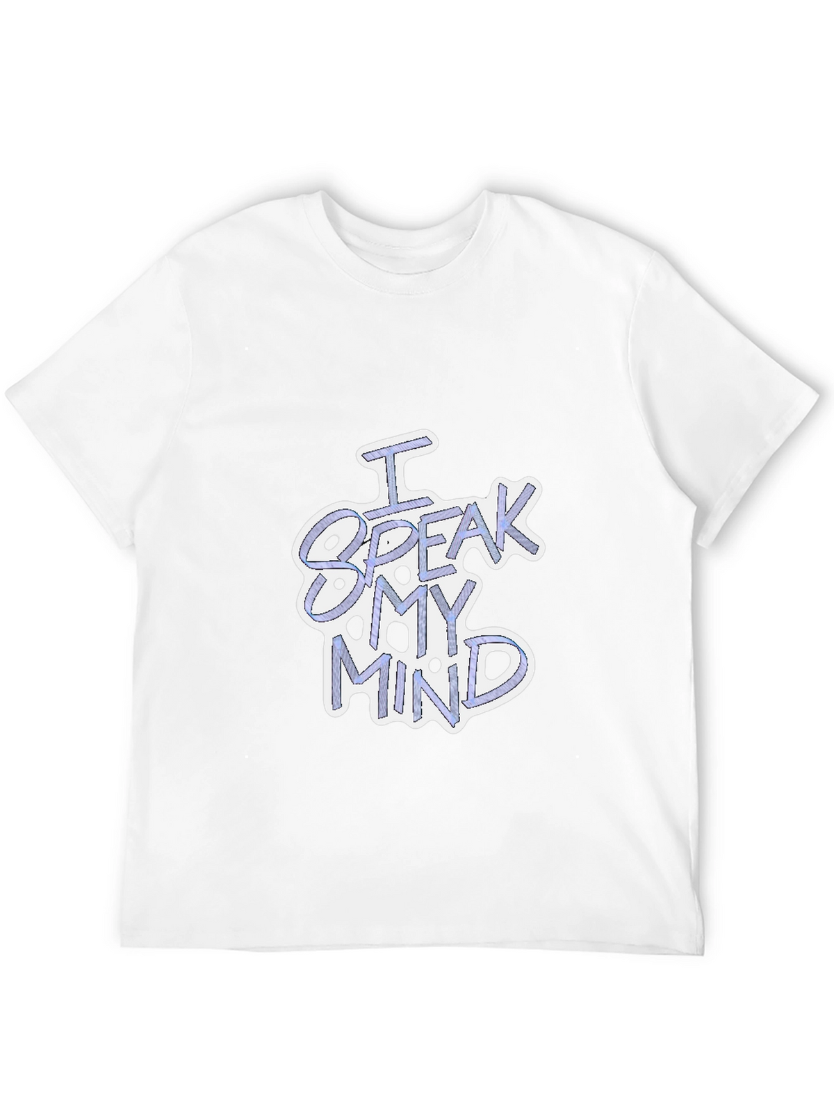 I Speak My Mind Black Graphic T-Shirt