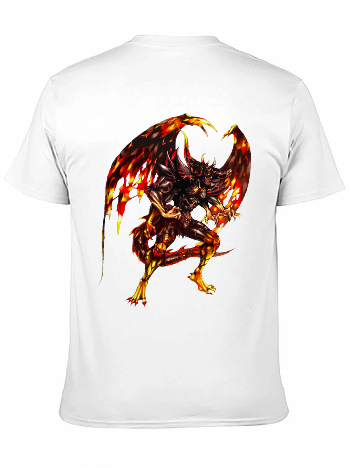 Fiery Dragon Graphic Black T-Shirt