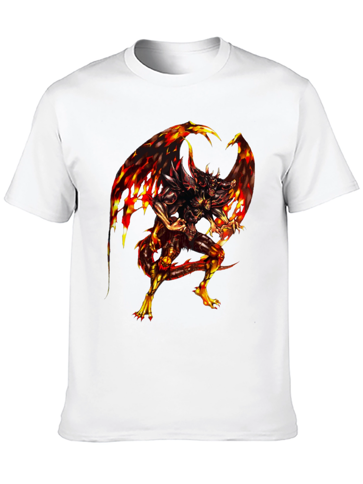 Fiery Dragon Graphic Black T-Shirt