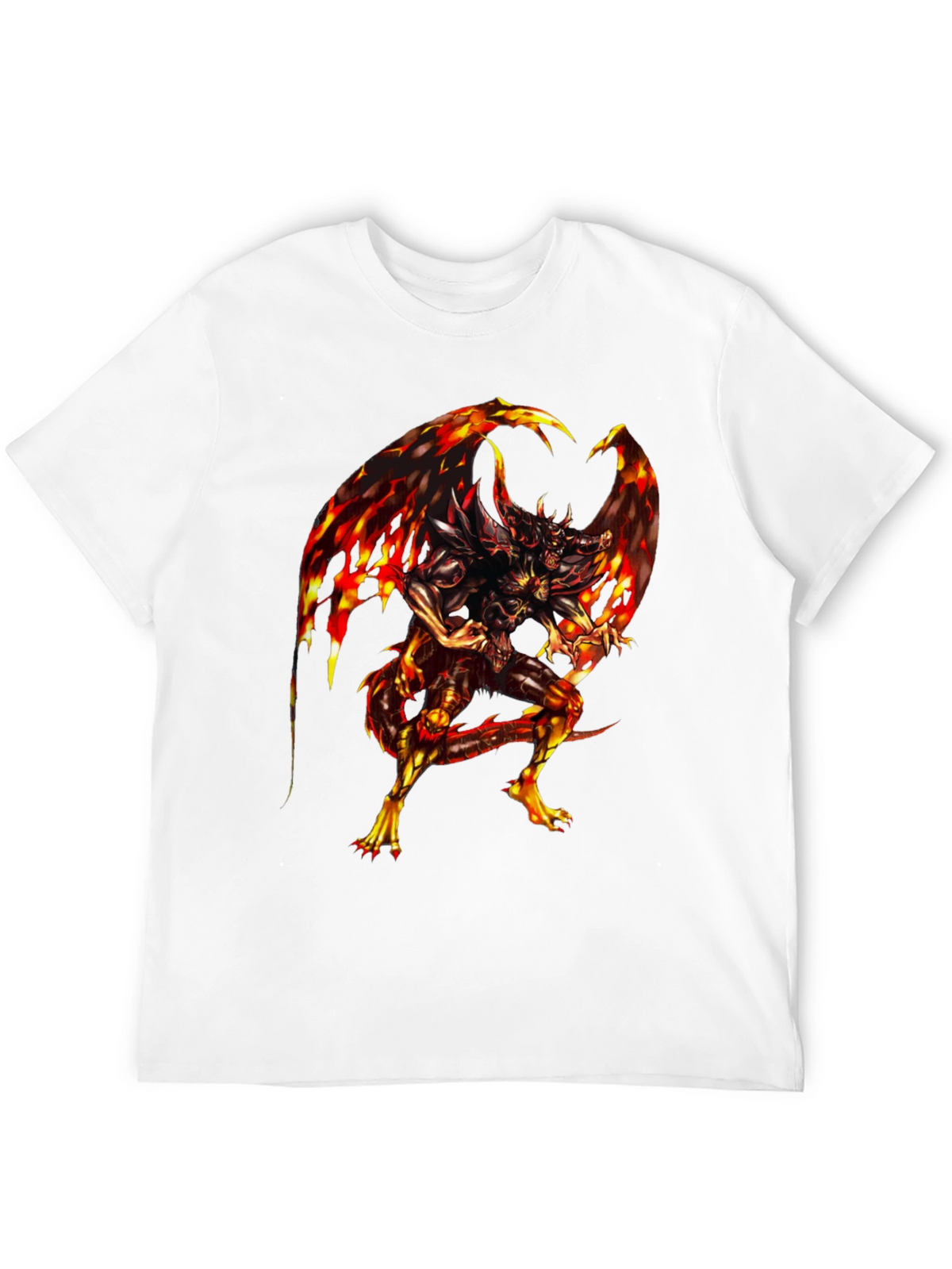 Fiery Dragon Graphic Black T-Shirt