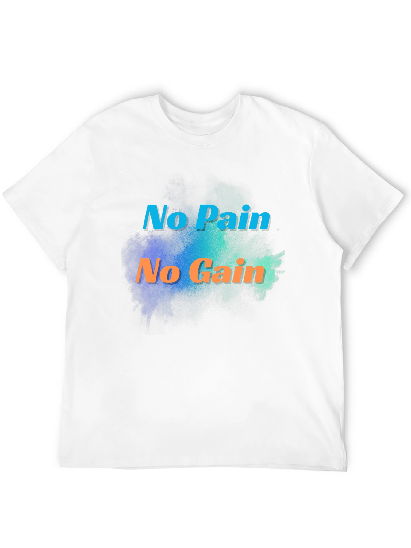 Motivational No Pain No Gain Black T-Shirt