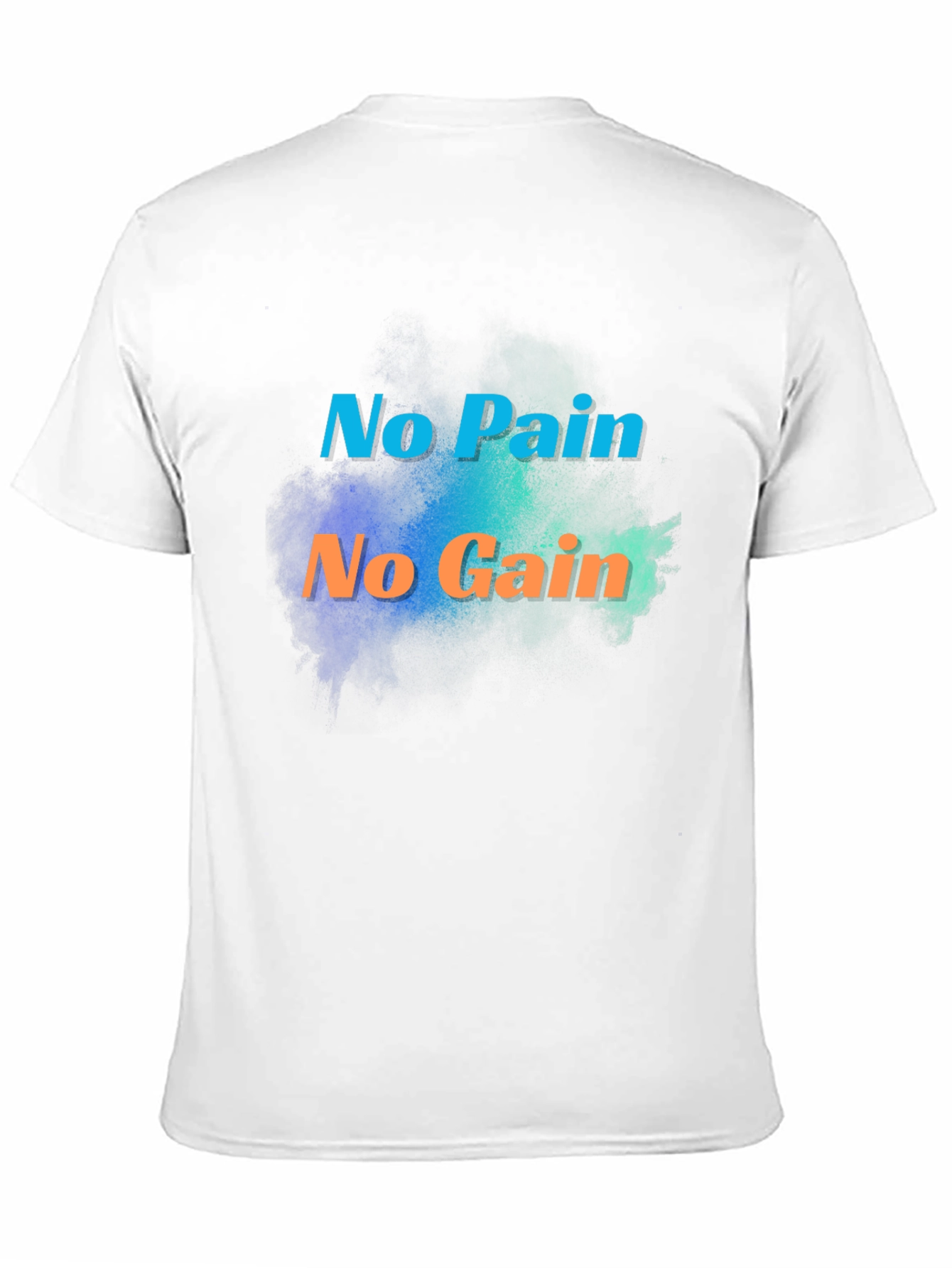 Motivational No Pain No Gain Black T-Shirt