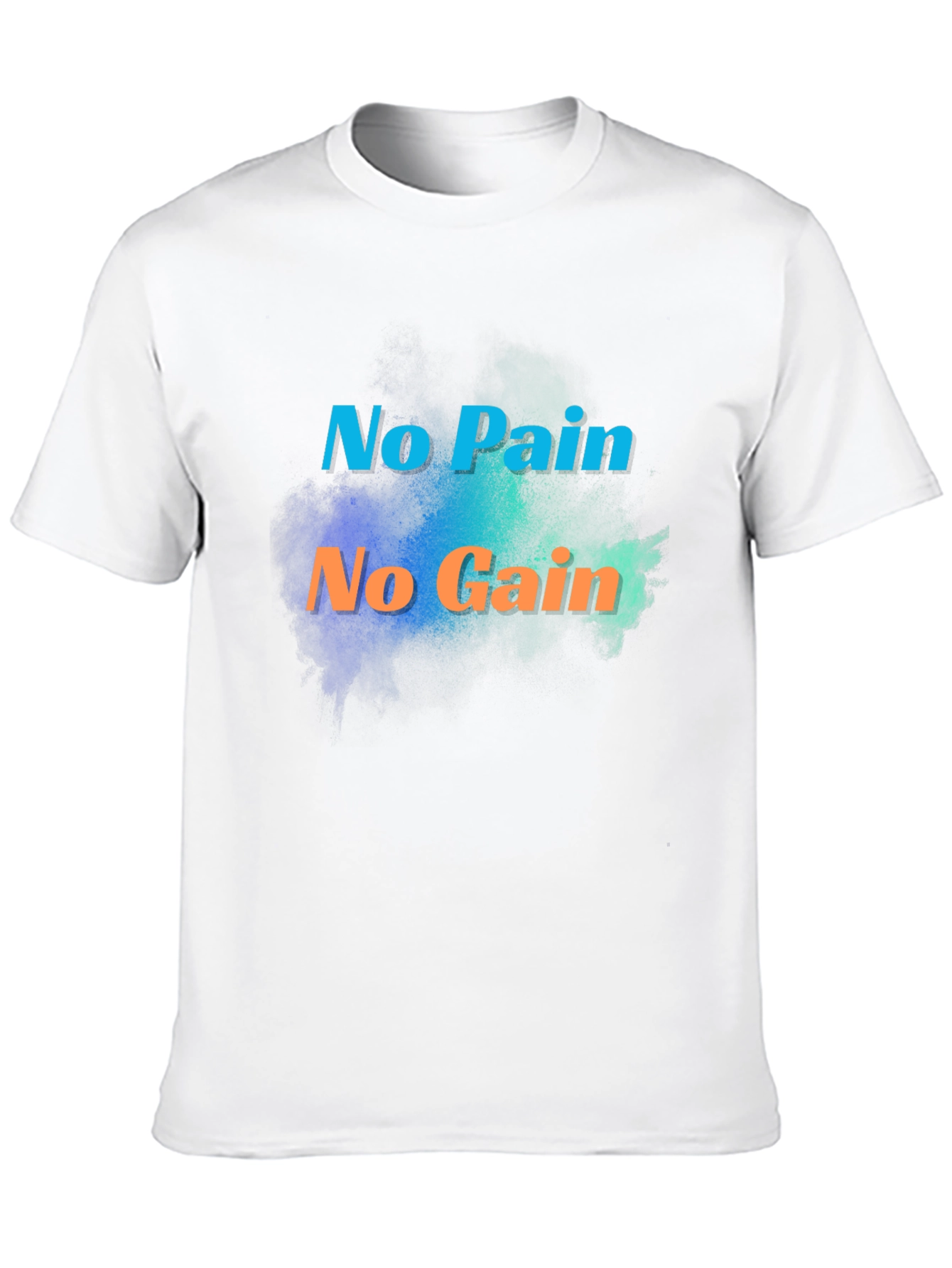 Motivational No Pain No Gain Black T-Shirt