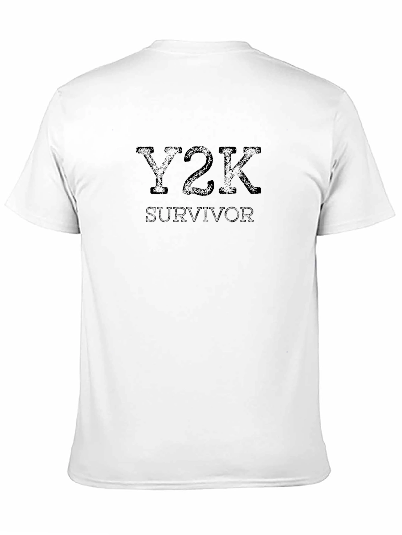 Y2K Survivor Black T-Shirt - Millennial Throwback