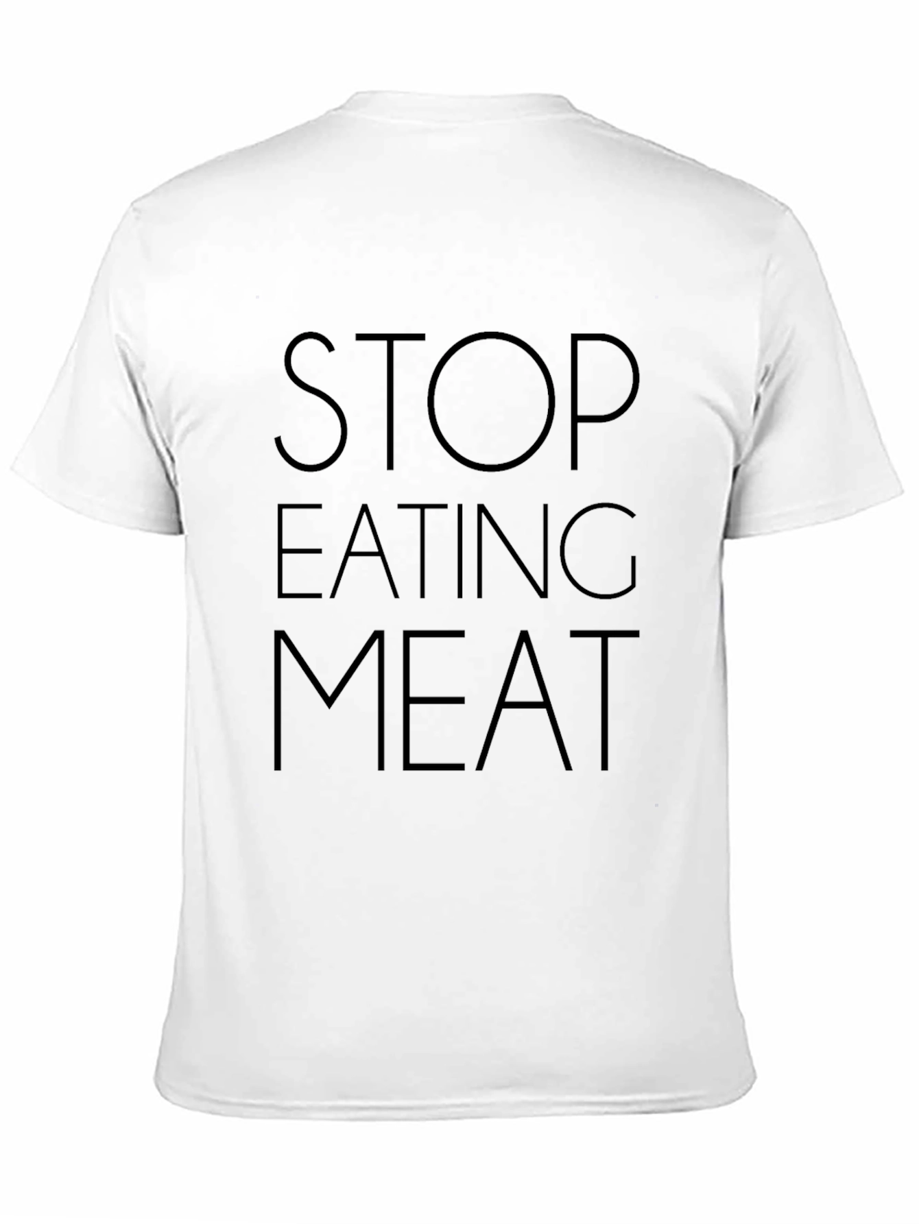 Stop Eating Meat Graphic Tee - Vegan T-Shirt